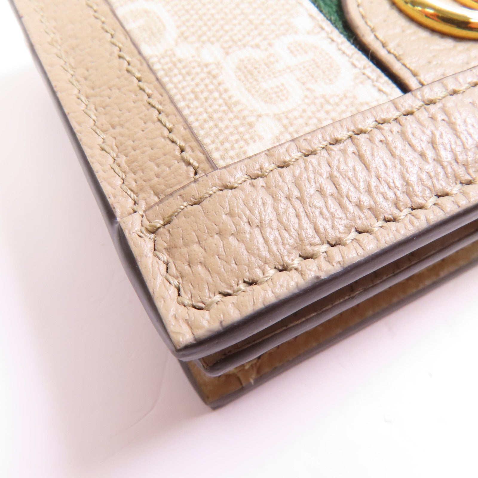 GUCCI 塗層帆布Wallet金扣錢包