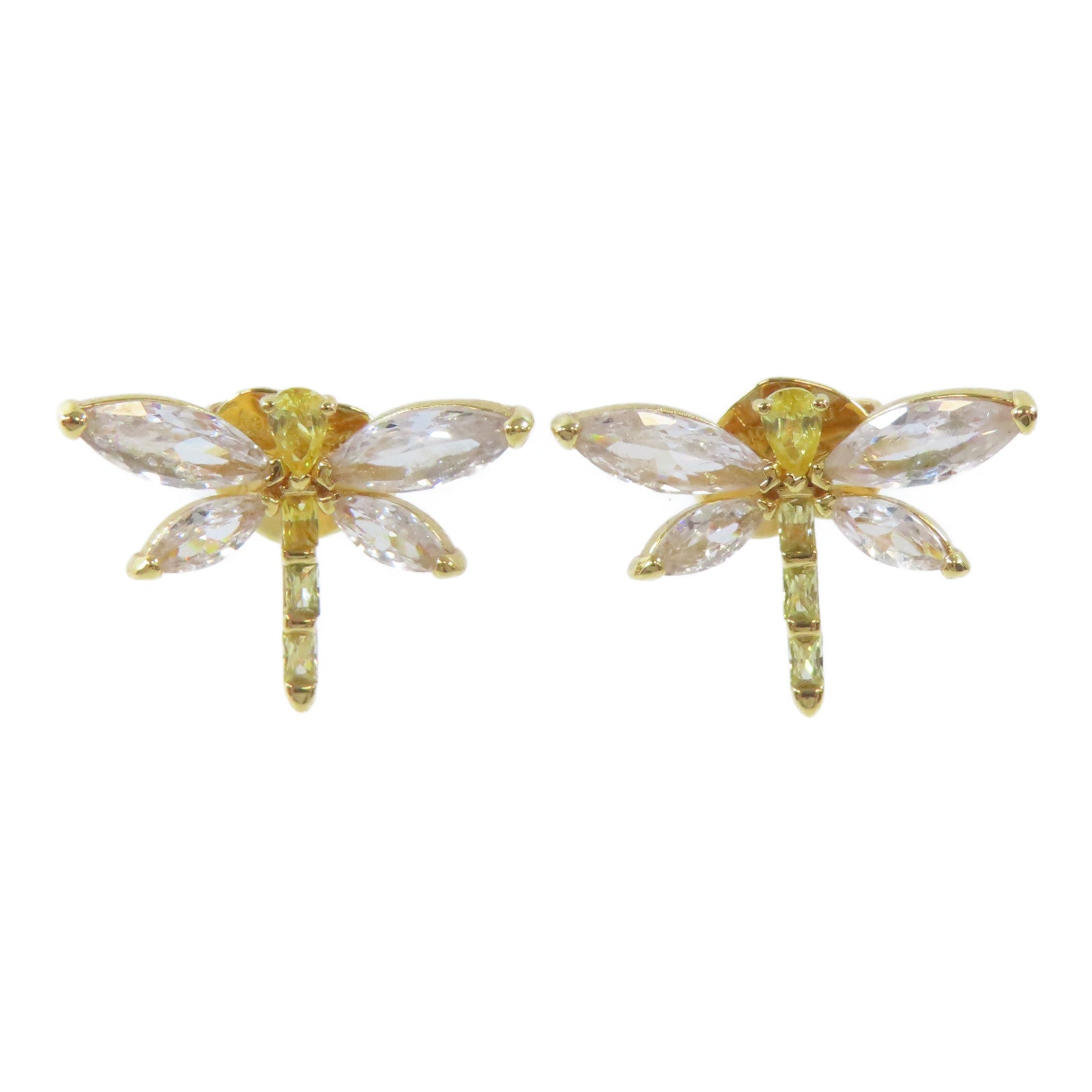 Kate Spade 金屬/水晶Dragonfly Earrings耳環金色