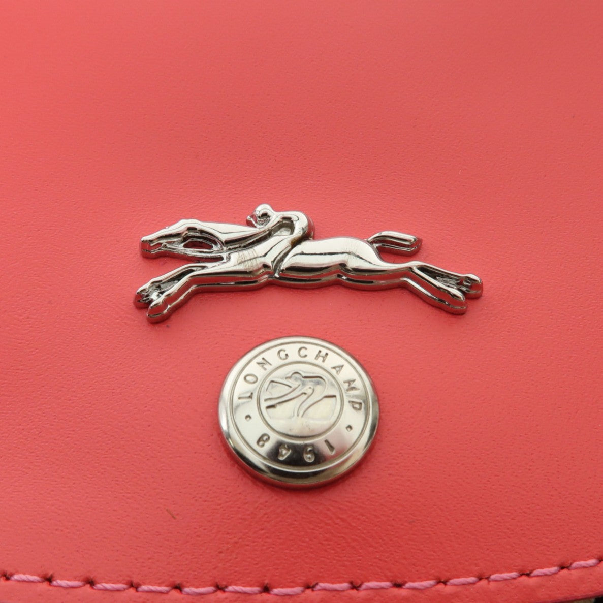 Longchamp 帆布Tote Bag銀扣手挽袋