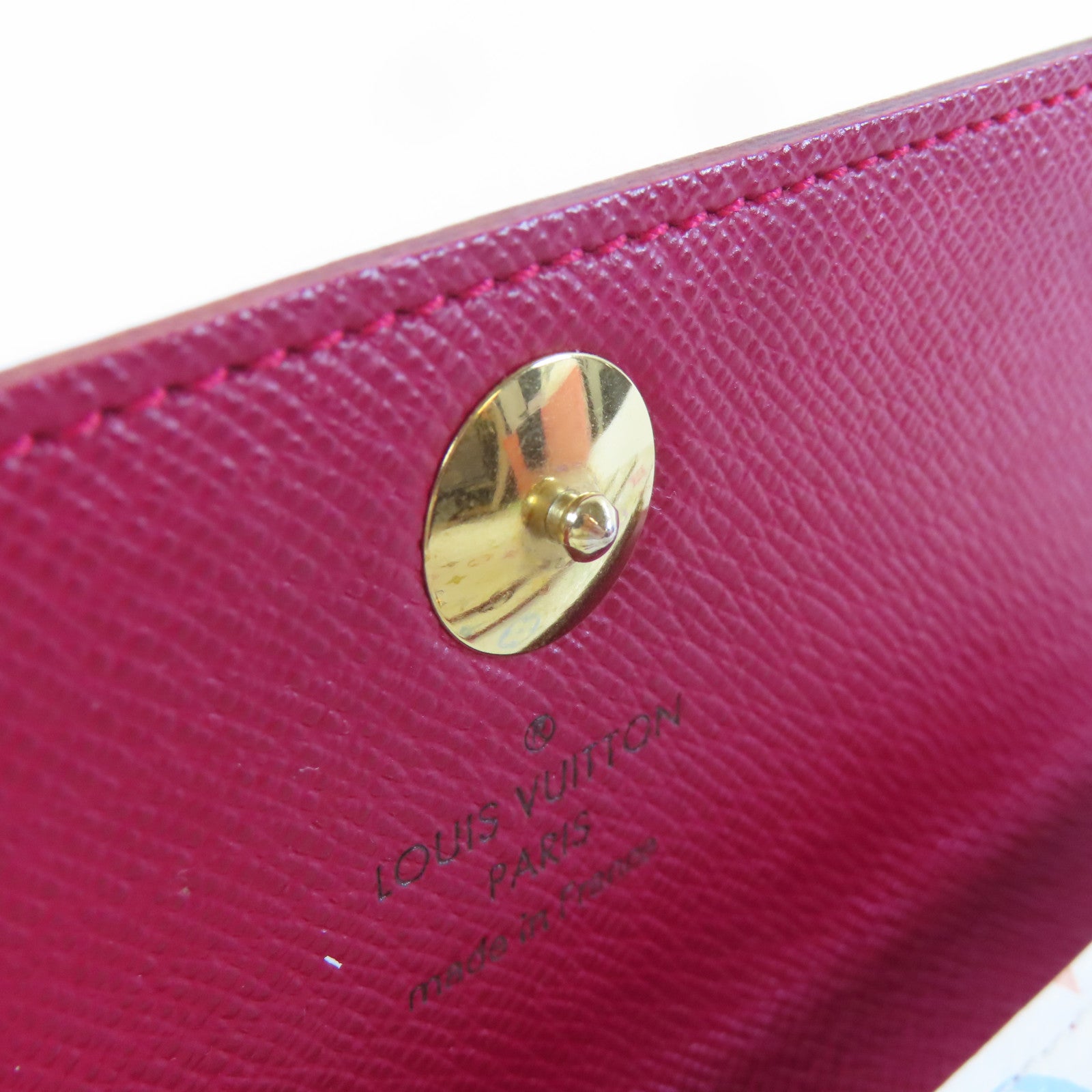 LOUIS VUITTON 【激減優惠】Monogram Multicolore Portefeuille Sarah金扣長錢包白色/多色