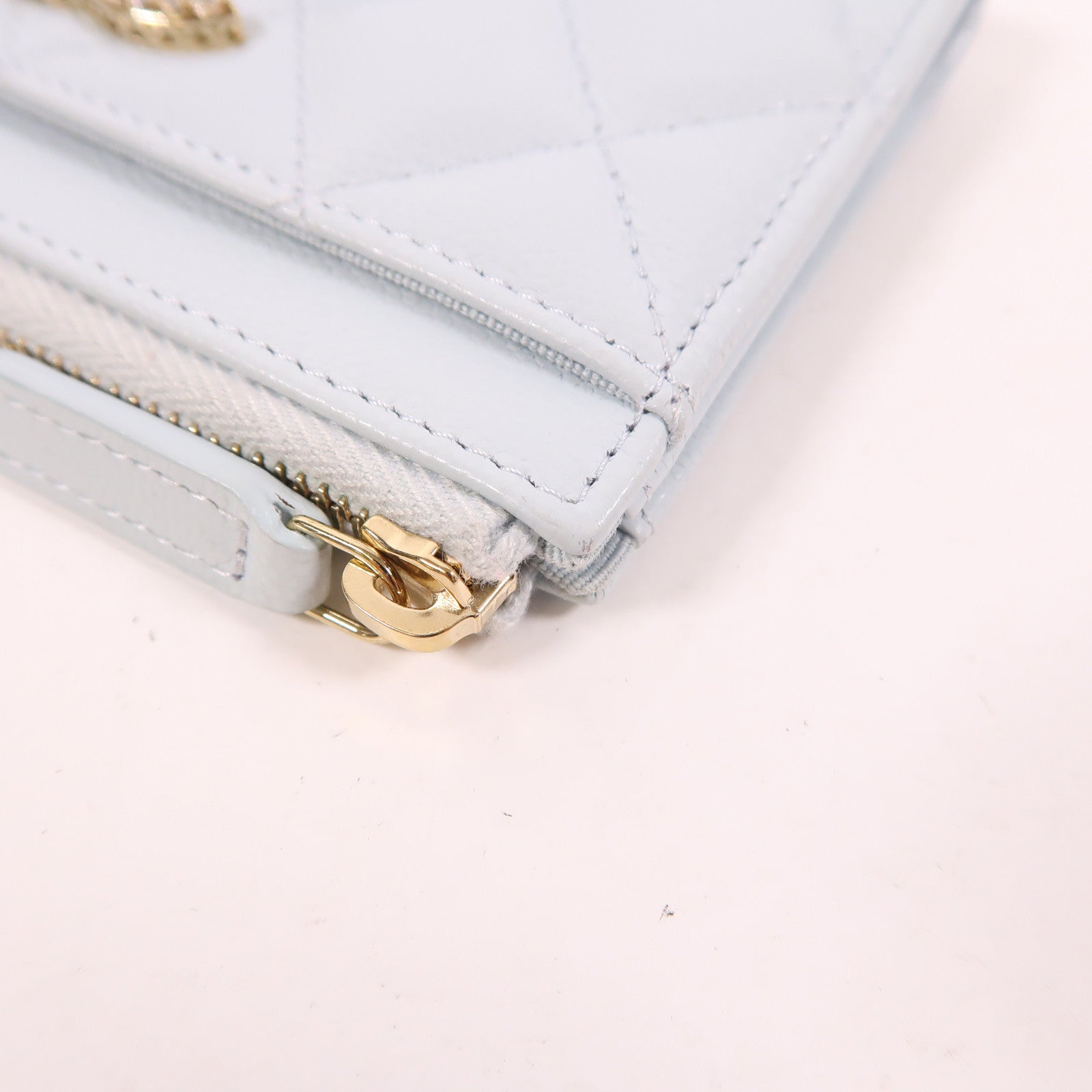 CHANEL 牛皮皮革Card Case金扣卡片套