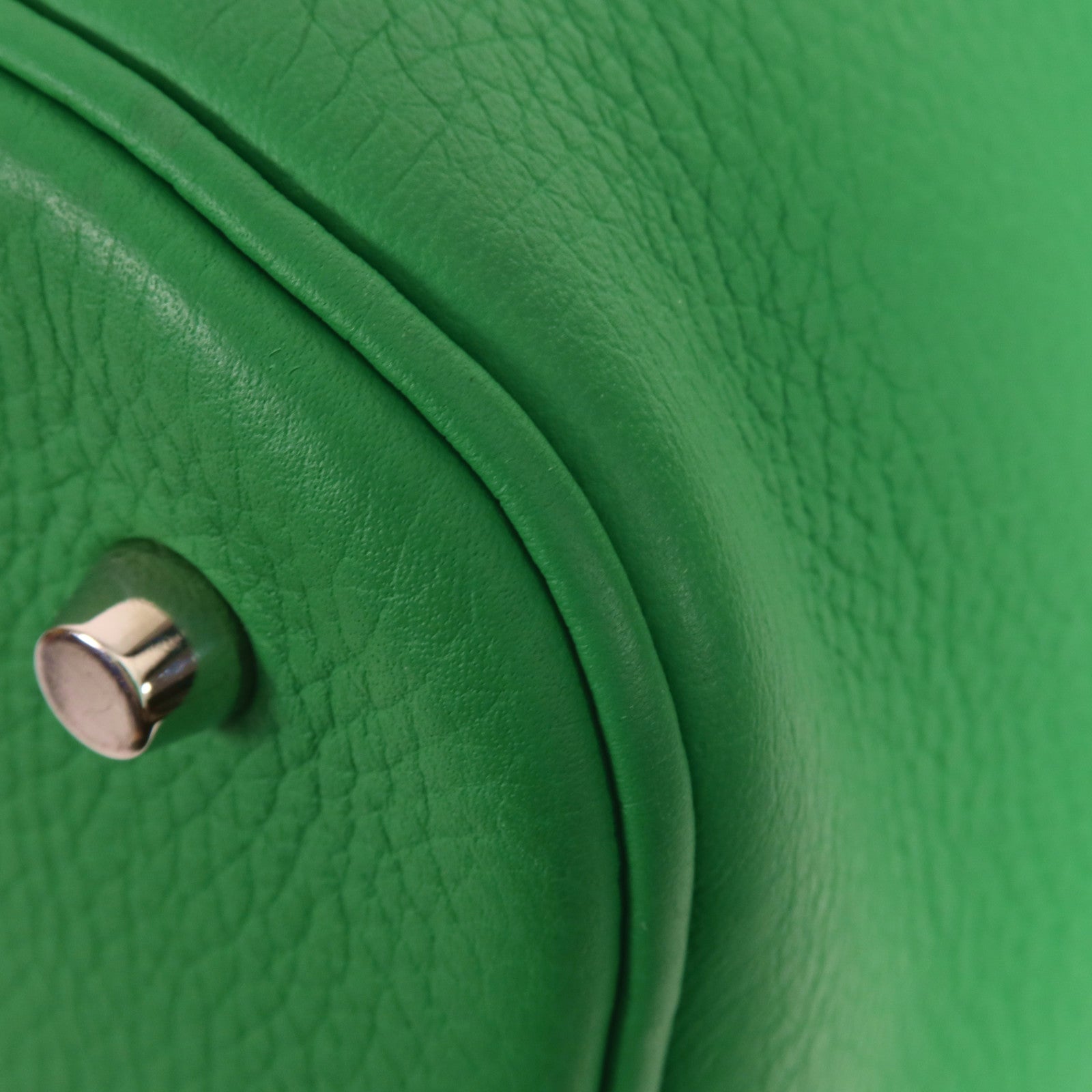 HERMES Clemence皮革Picotin GM銀扣手挽袋