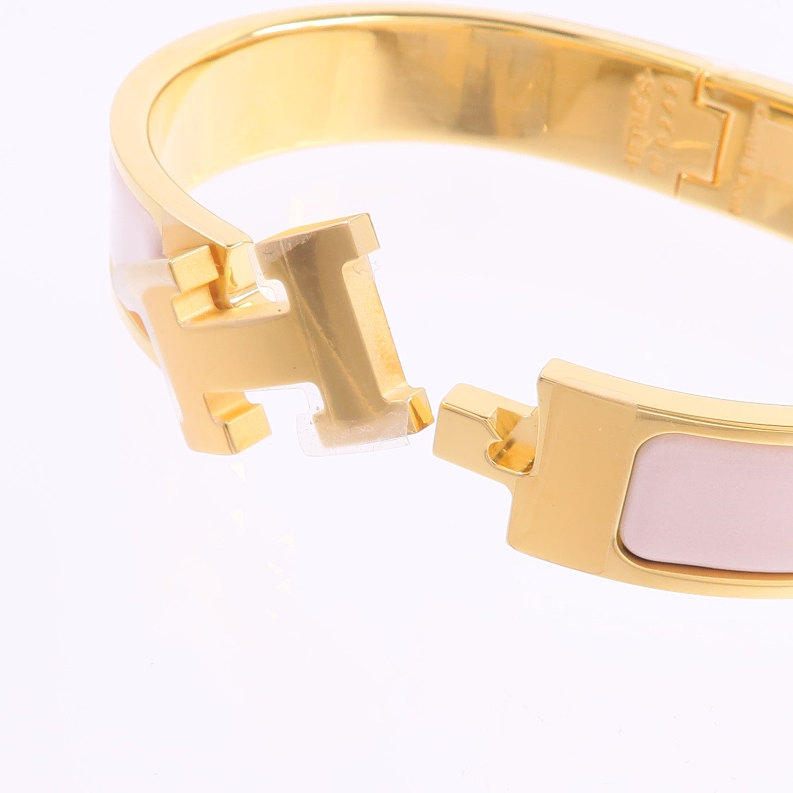 HERMES 金屬/琺瑯Clic H Bracelet手鐲