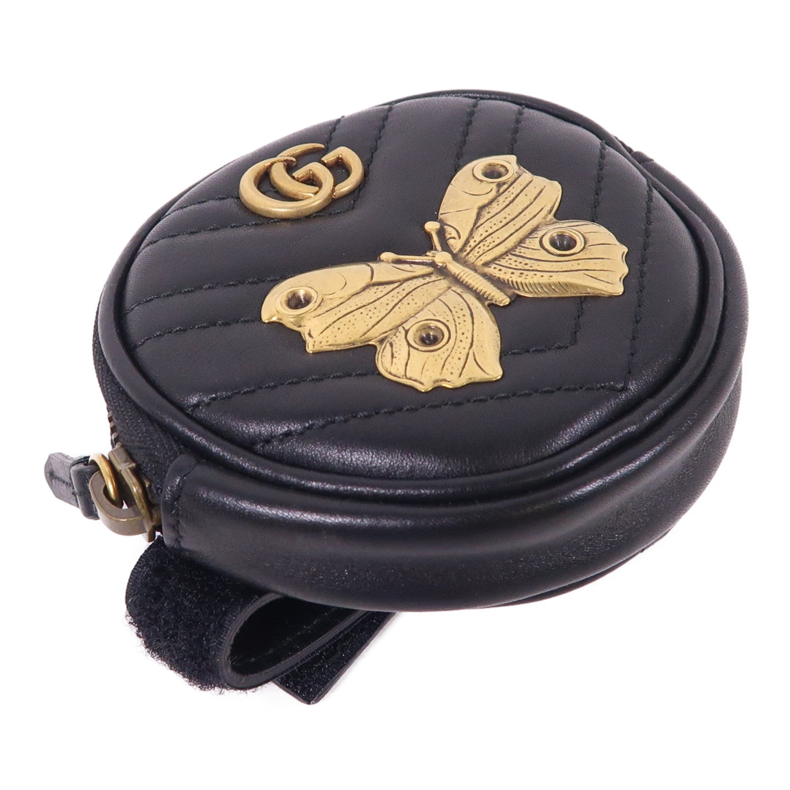 GUCCI 羊皮皮革Coin Case金扣零錢包