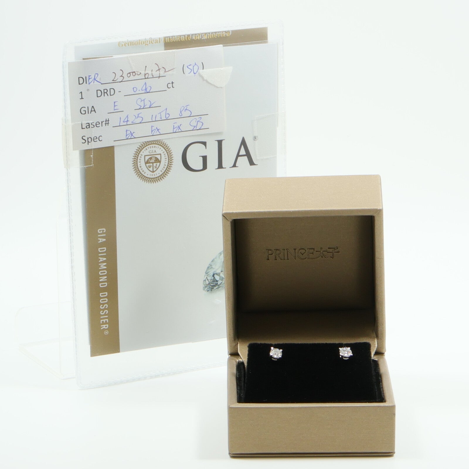 JEWELRY 18K白金Diamond Earrings鑽石耳環