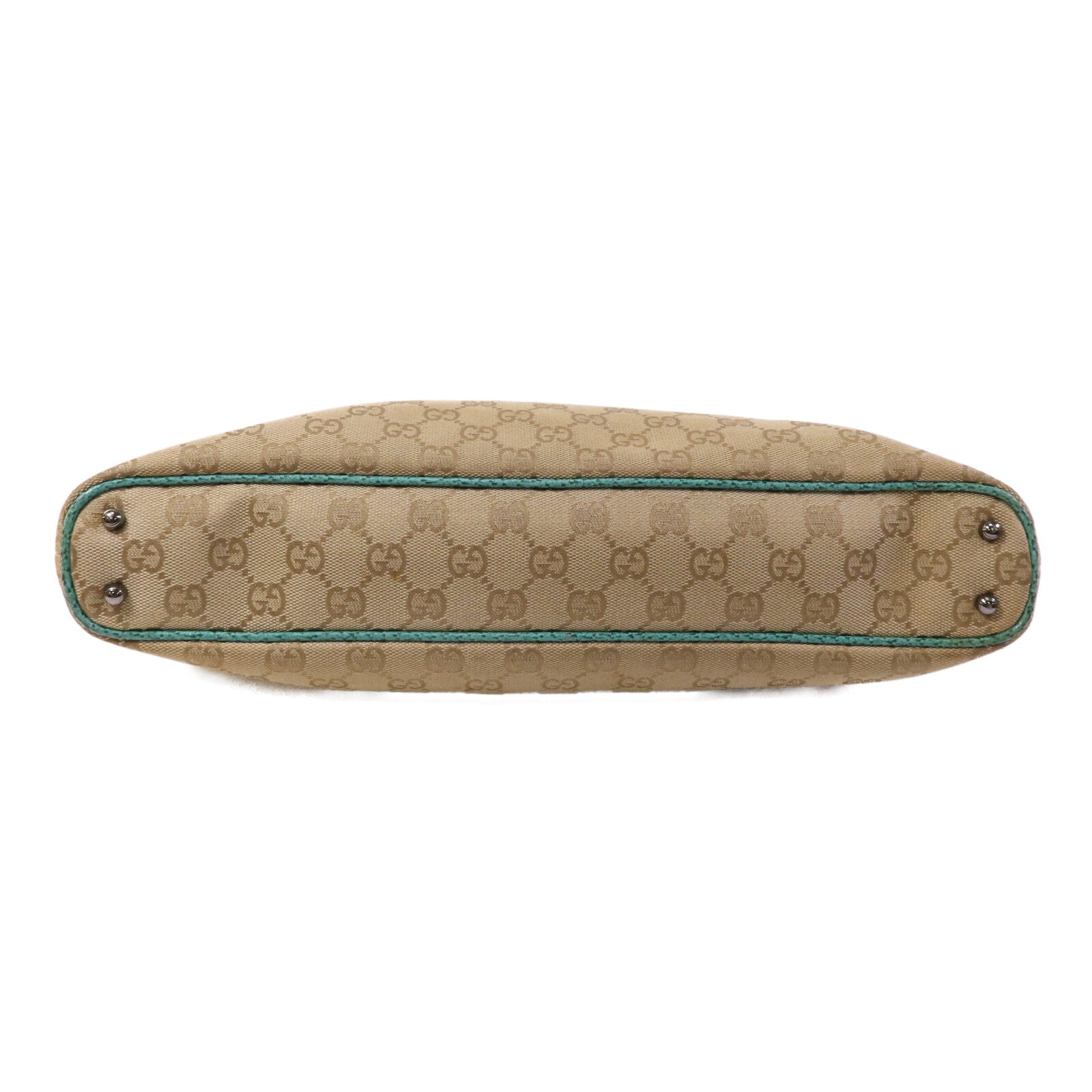 GUCCI 帆布Shoulder Bag銀扣手挽袋