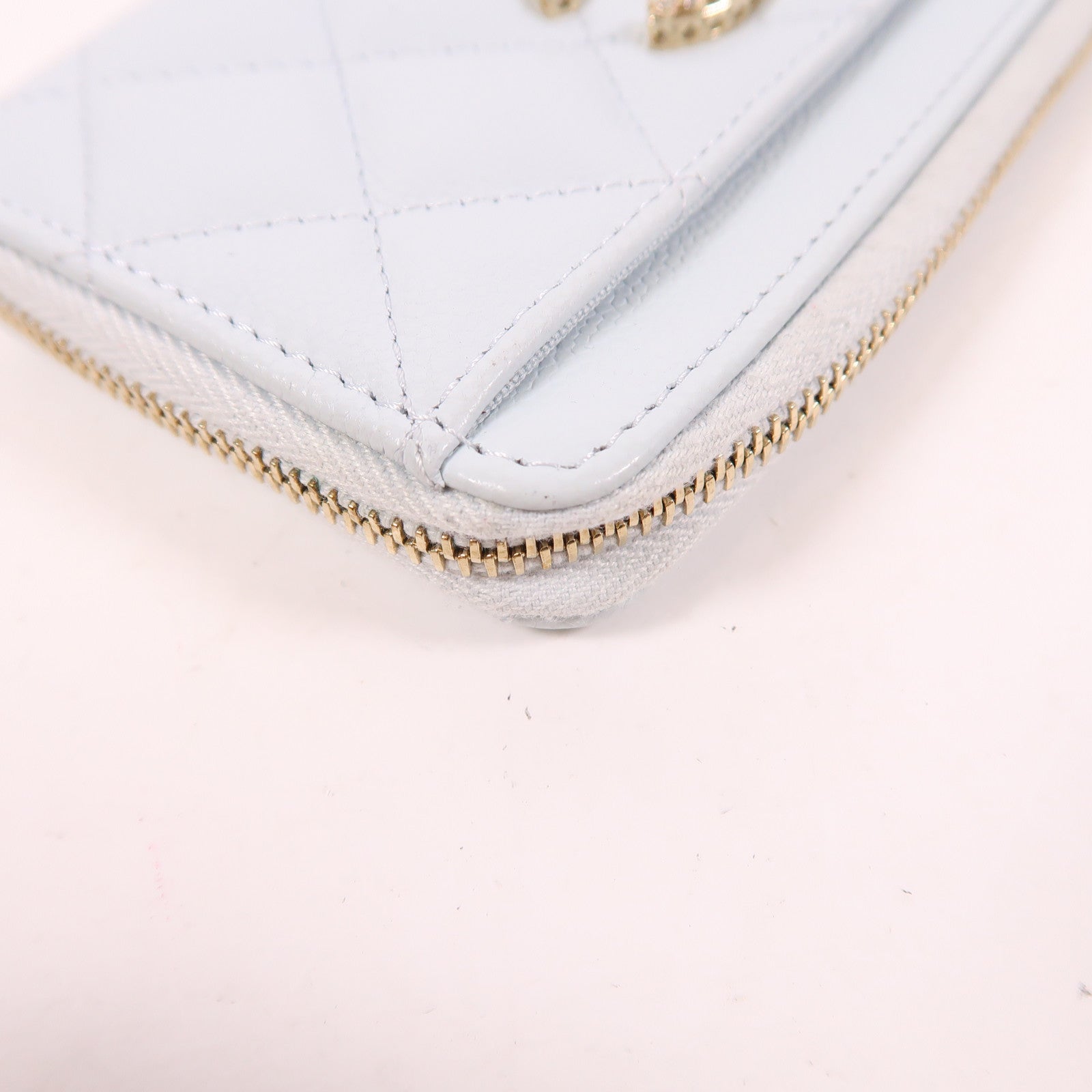 CHANEL 牛皮皮革Card Case金扣卡片套