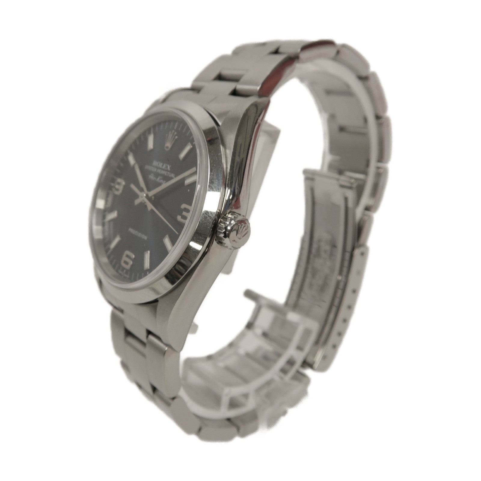 ROLEX Air King 34mm不鏽鋼自動機芯手錶藍色