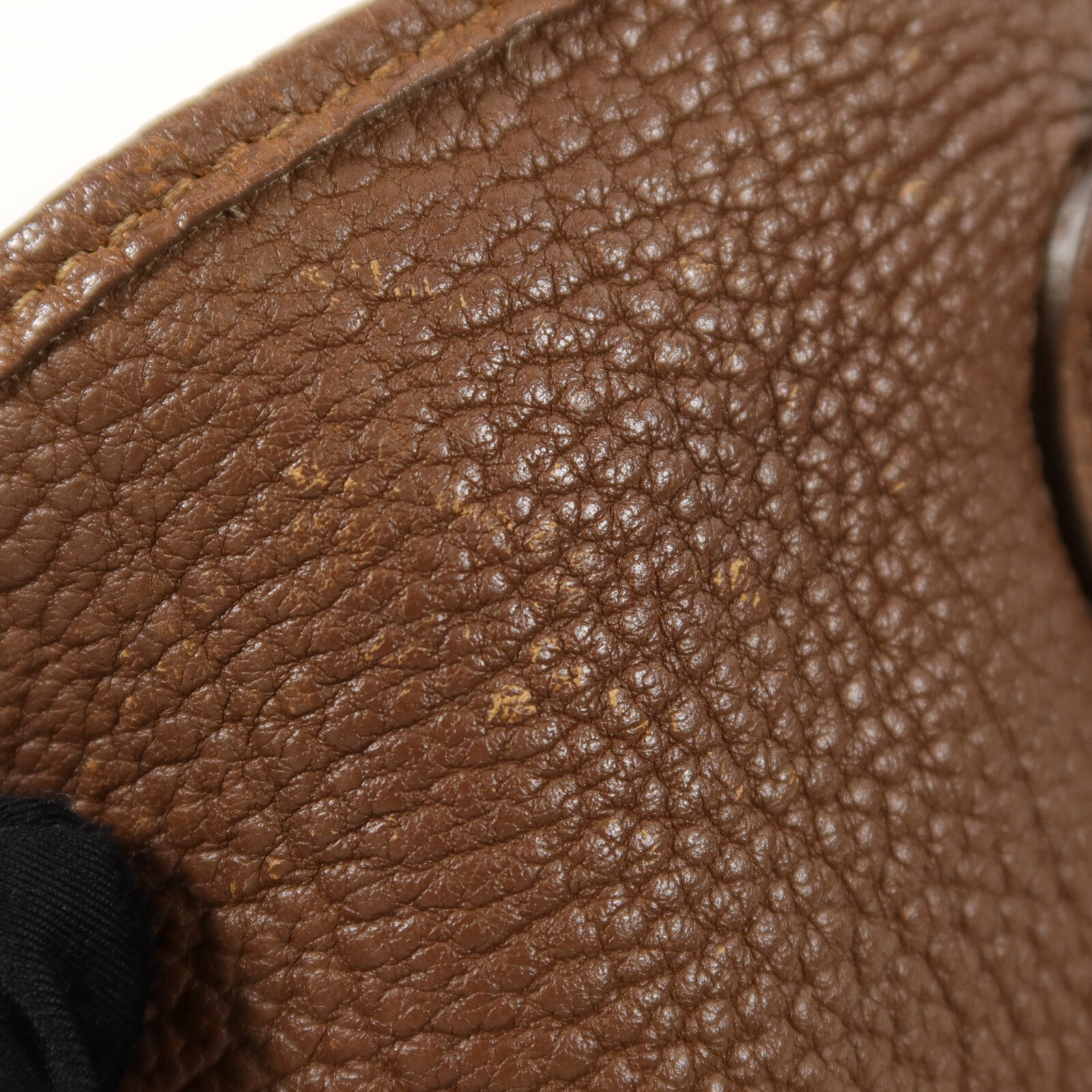 HERMES Negonda皮革Garden Party TPM手挽袋Marron Fonce