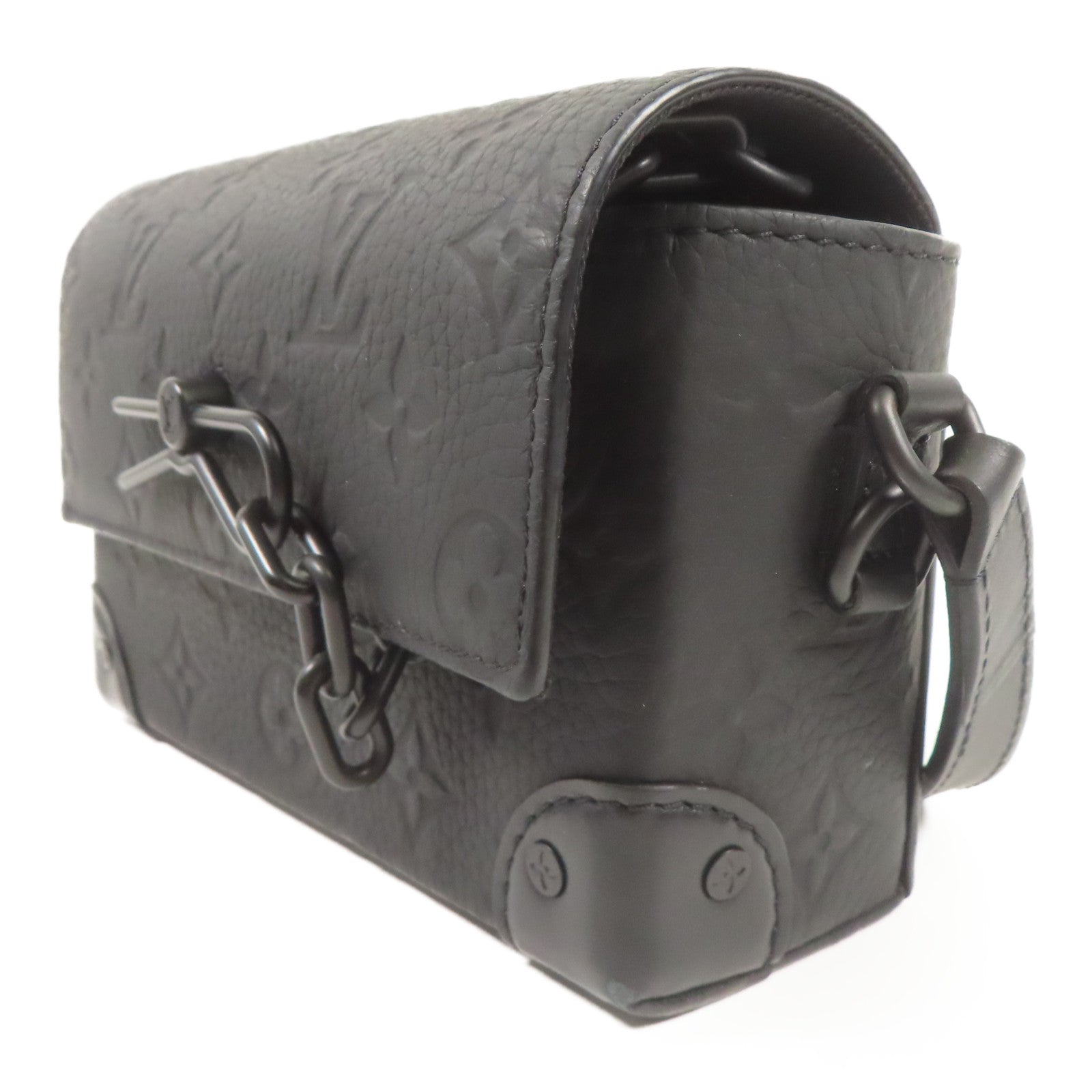 LOUIS VUITTON Monogram Taurillon Steamer Wearable Wallet扣肩背袋