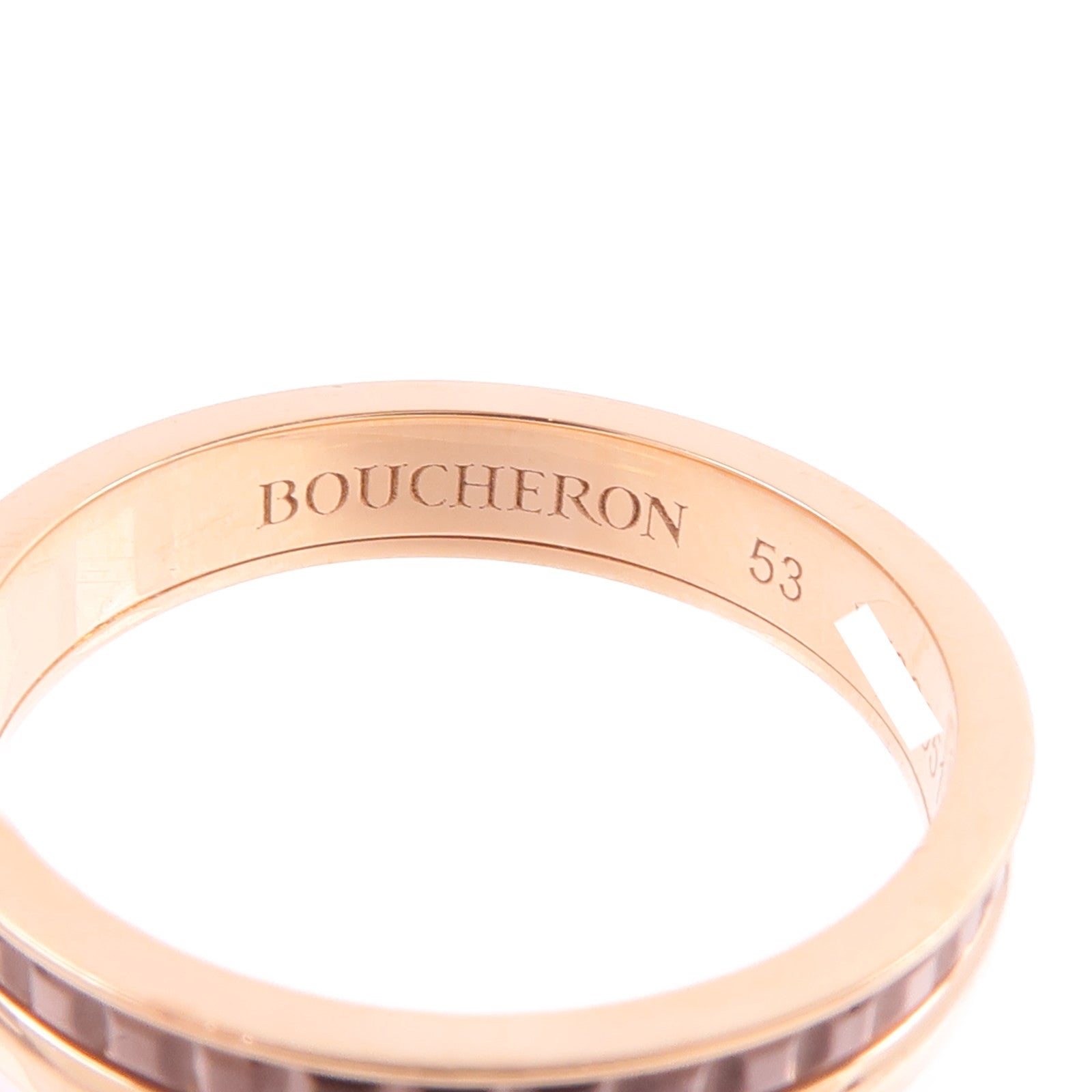 Boucheron 18K玫瑰金Quatre Classique戒指