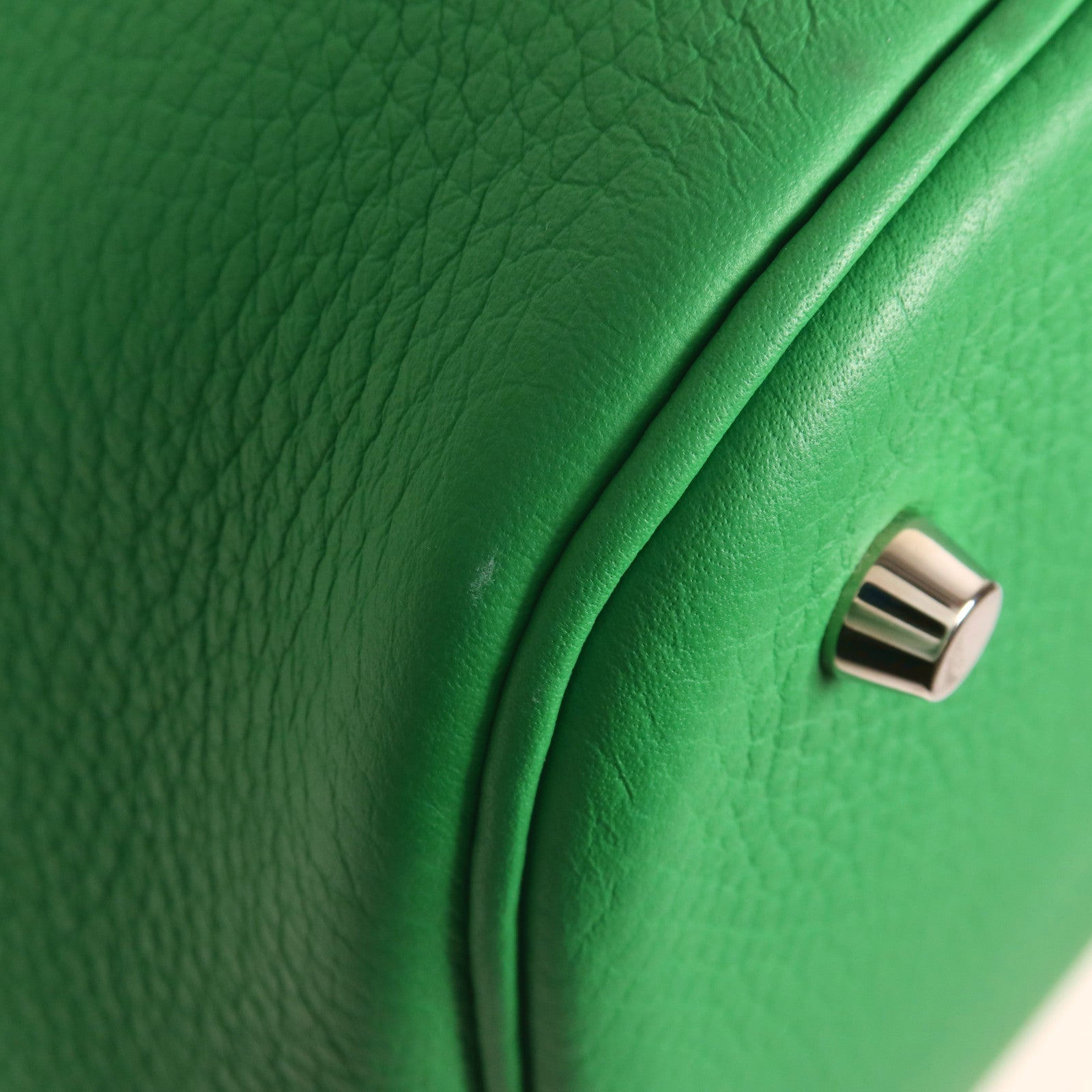 HERMES Clemence皮革Picotin GM銀扣手挽袋