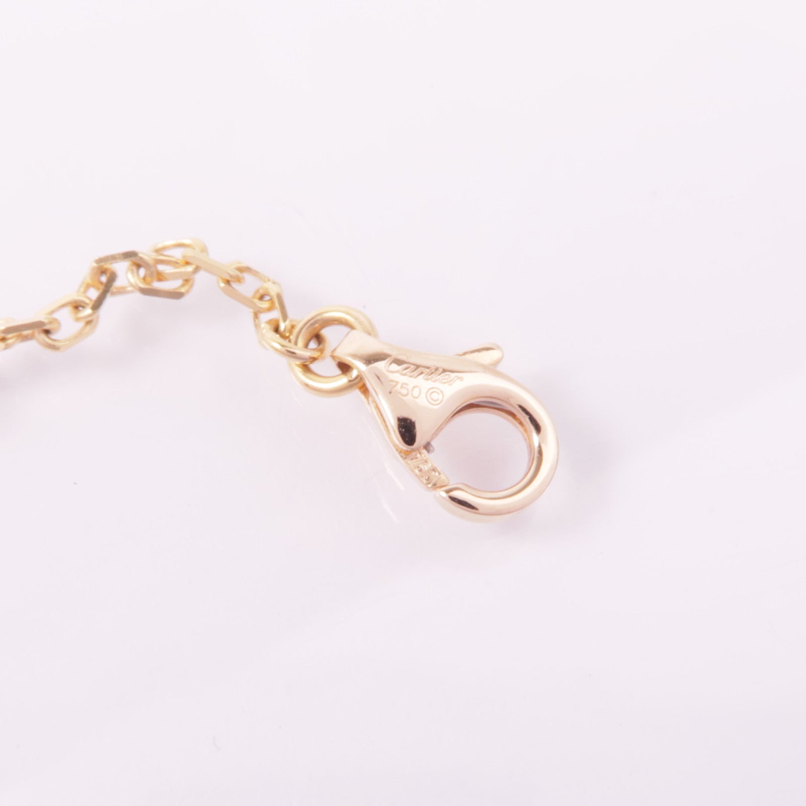 CARTIER Trinity Necklace 5P Diamond B3044700 18K Yellow White Pink Gold