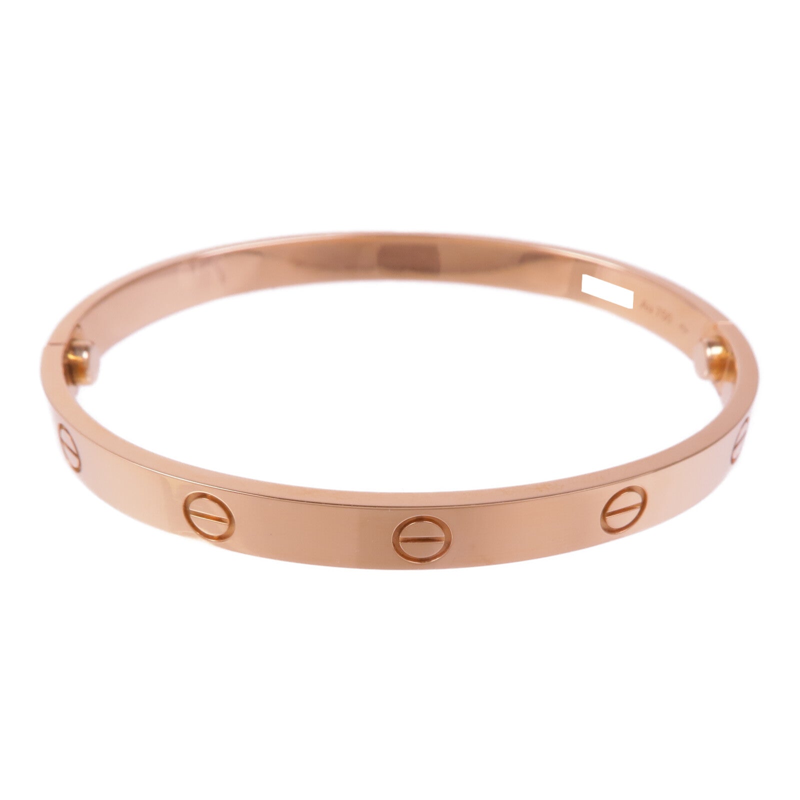 CARTIER 18K玫瑰金Love Bracelet手鐲Cartier#19
