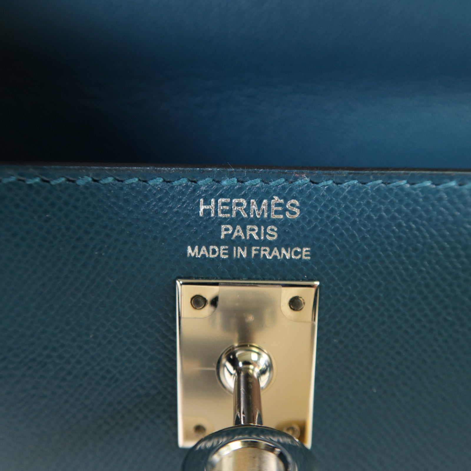 HERMES Madame皮革Kelly 25銀扣手挽肩背兩用袋