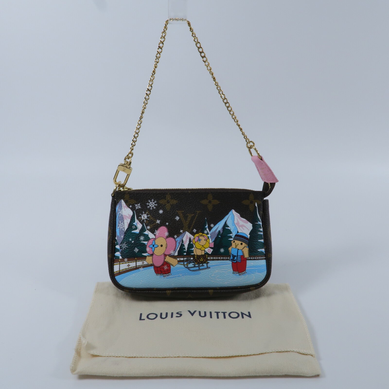 LOUIS VUITTON Monogram Vivienne Mini Pochette Accessoires手挽袋