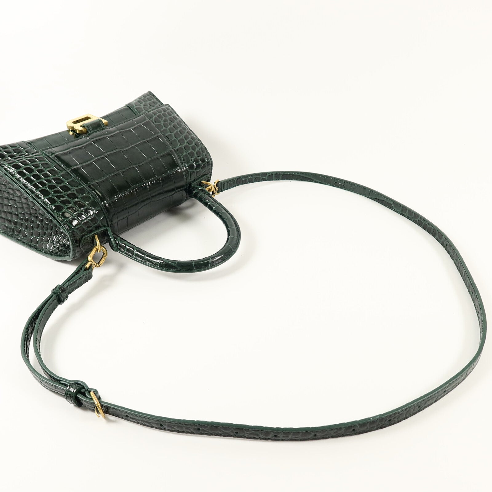BALENCIAGA 牛皮皮革Hourglass Small手挽肩背兩用袋