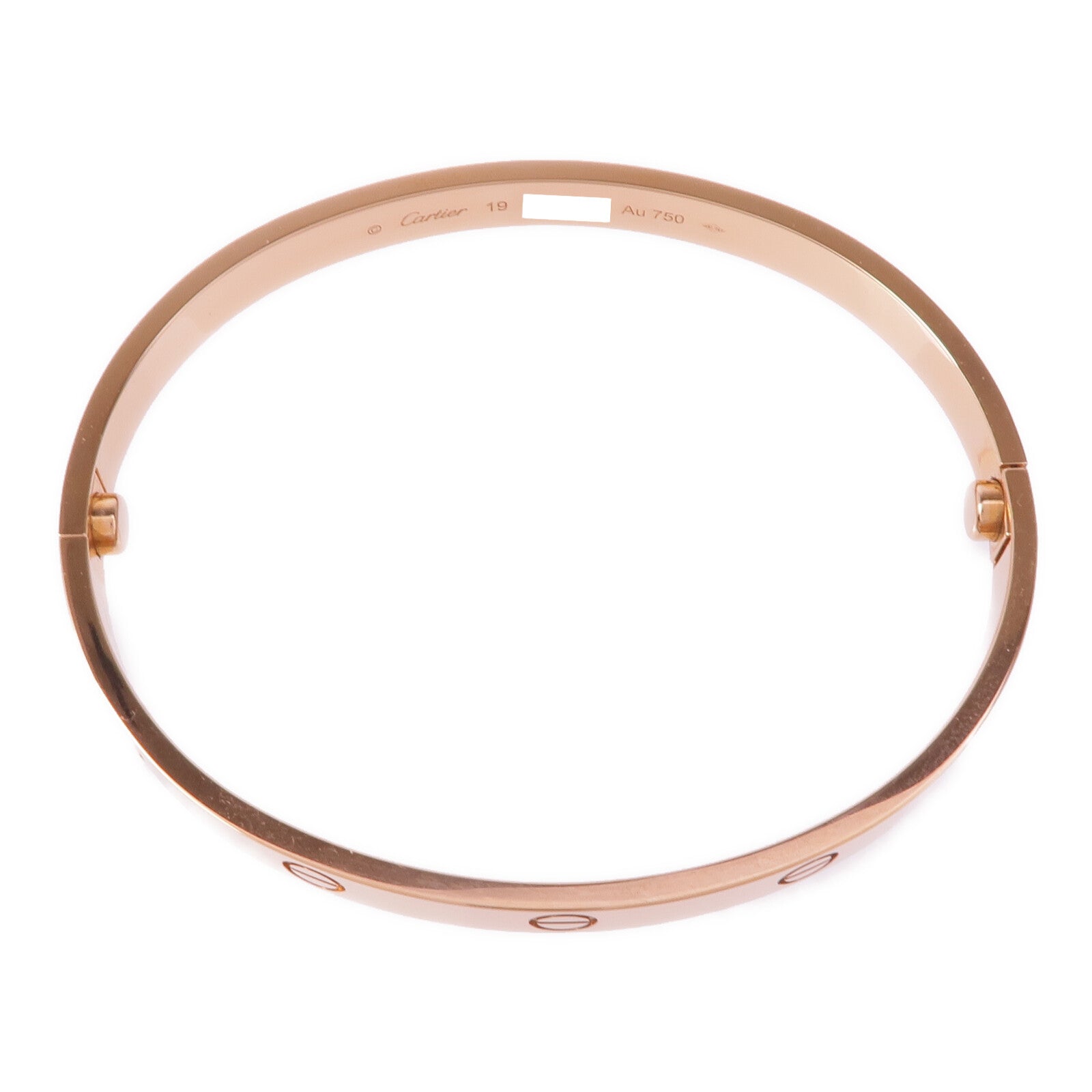 CARTIER 18K玫瑰金Love Bracelet手鐲Cartier#19