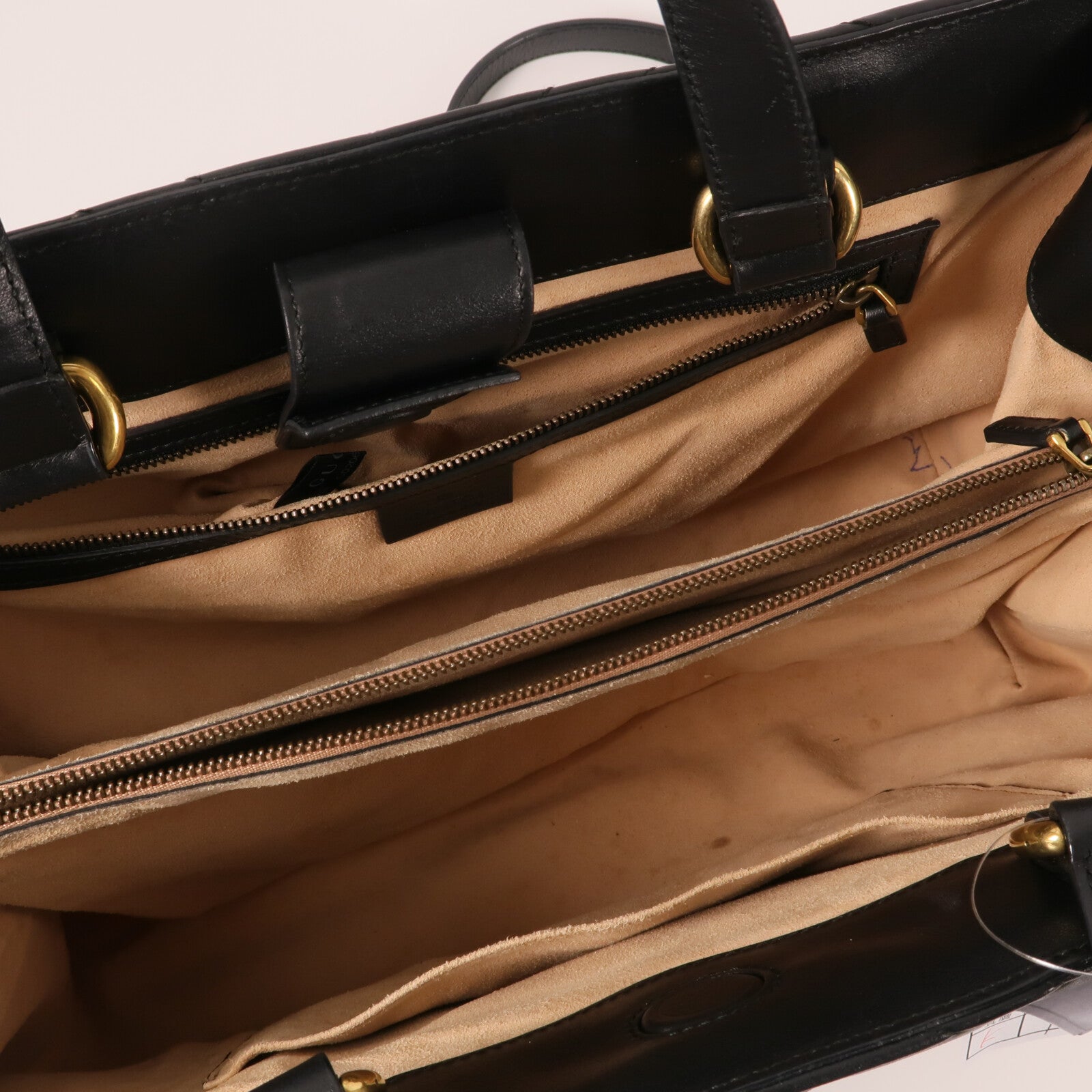 GUCCI 牛皮皮革GG Marmont Top Handle金扣手挽肩背兩用袋