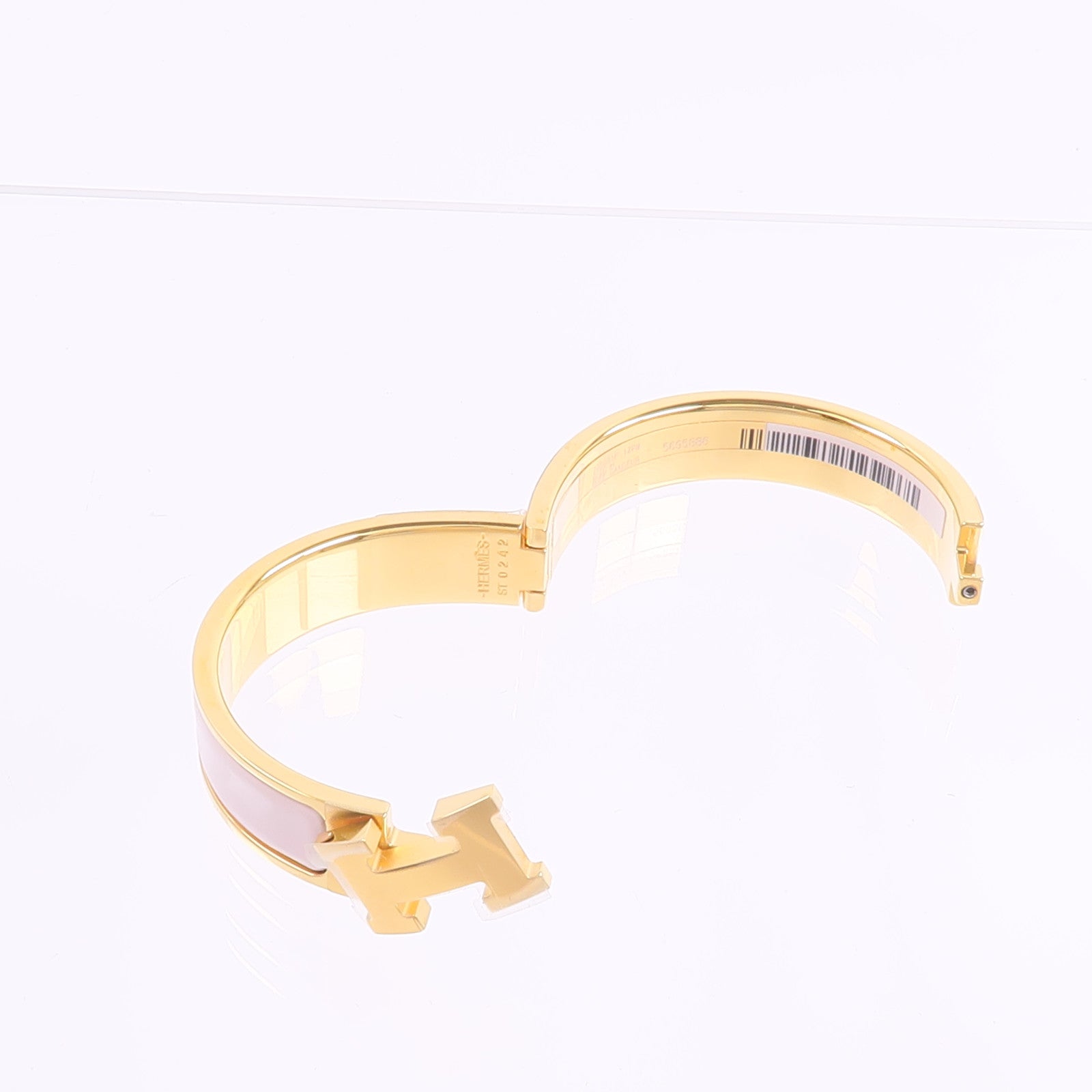 HERMES 金屬/琺瑯Clic H Bracelet手鐲