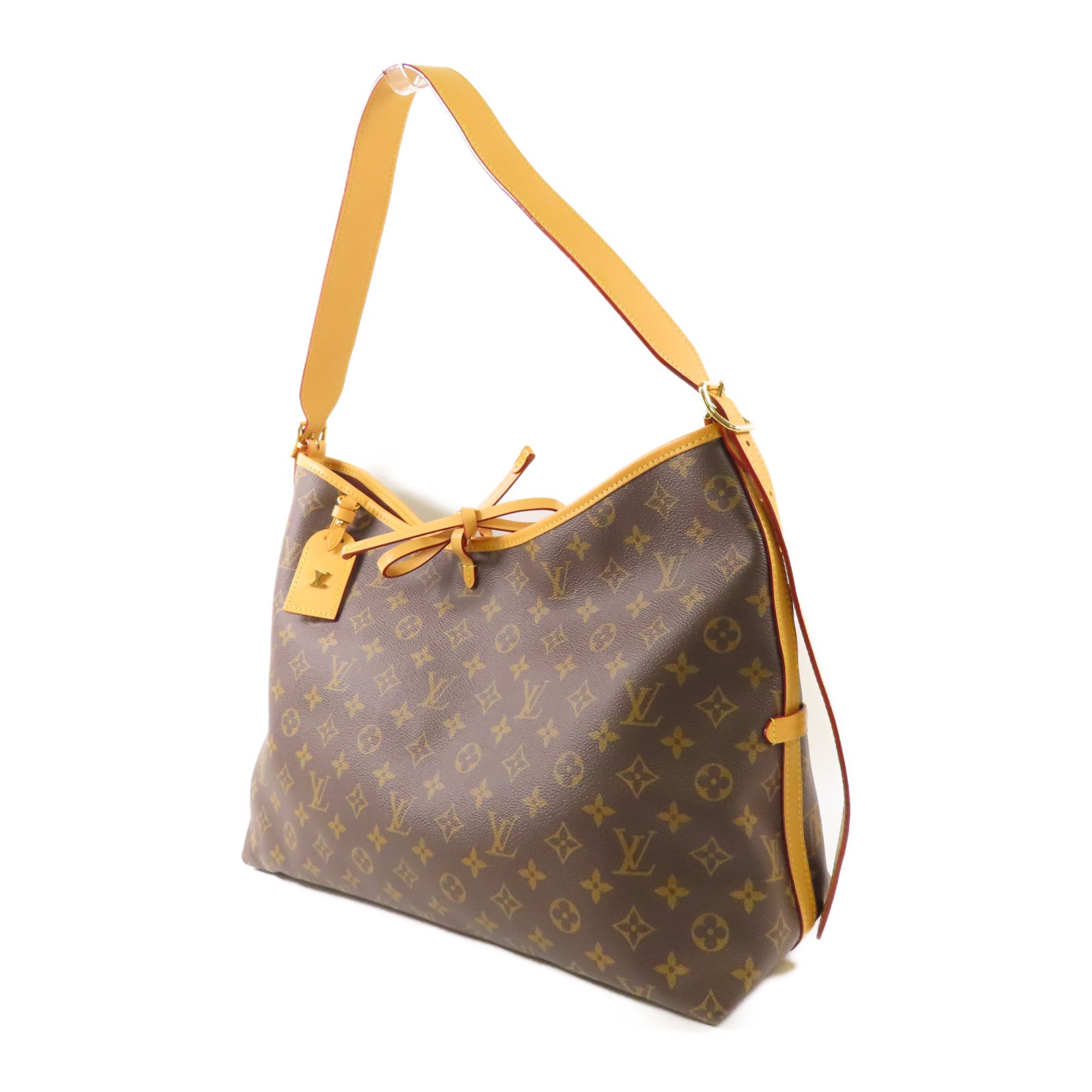 LOUIS VUITTON Monogram Carry All MM金扣肩背袋