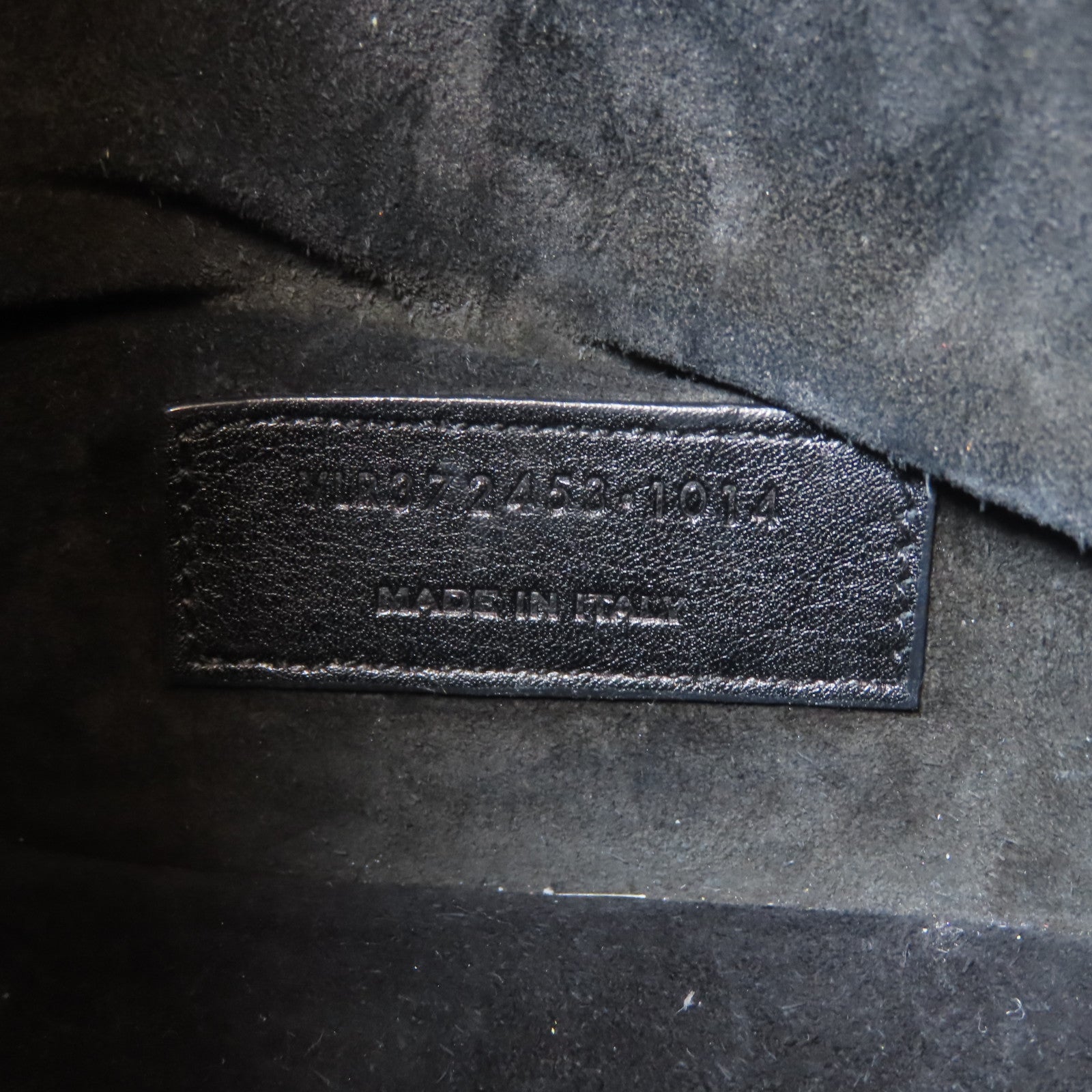 SAINT LAURENT 牛皮皮革Emmanuelle Fringe Bucket Bag金扣手挽肩背兩用袋黑色