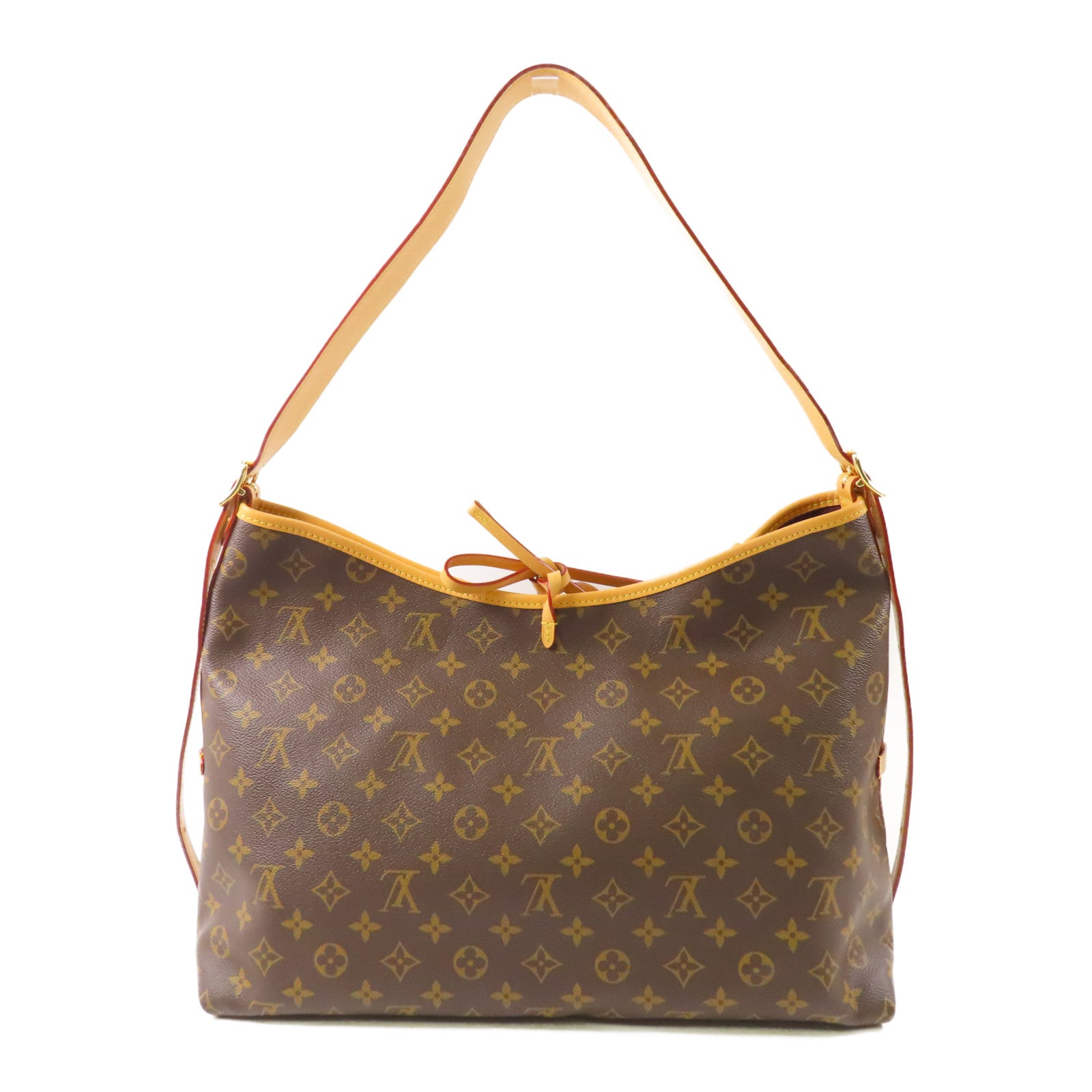 LOUIS VUITTON Monogram Carry All MM金扣肩背袋
