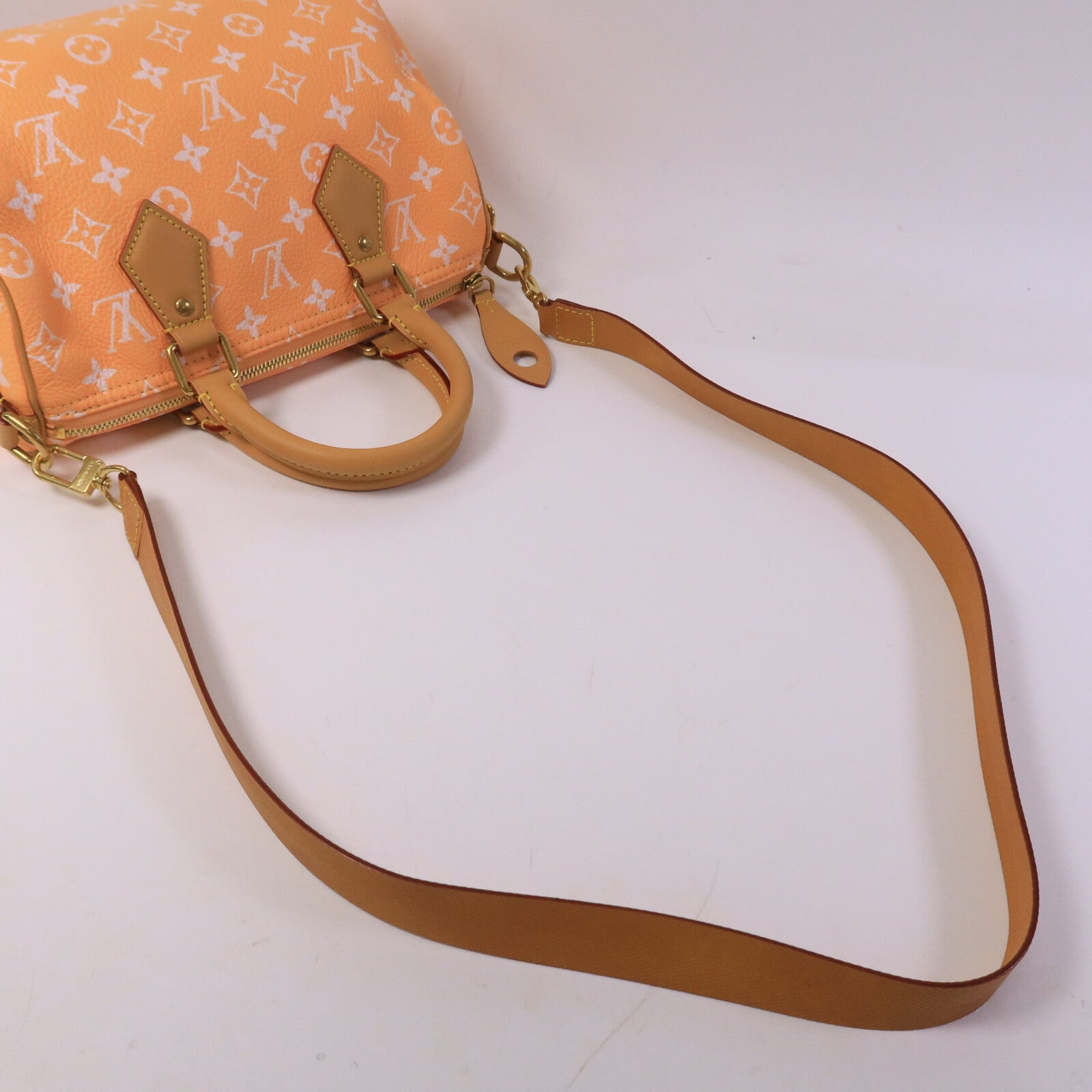 LOUIS VUITTON 牛皮/羊皮皮革Speedy P9 Bandouliere 25手挽肩背兩用袋