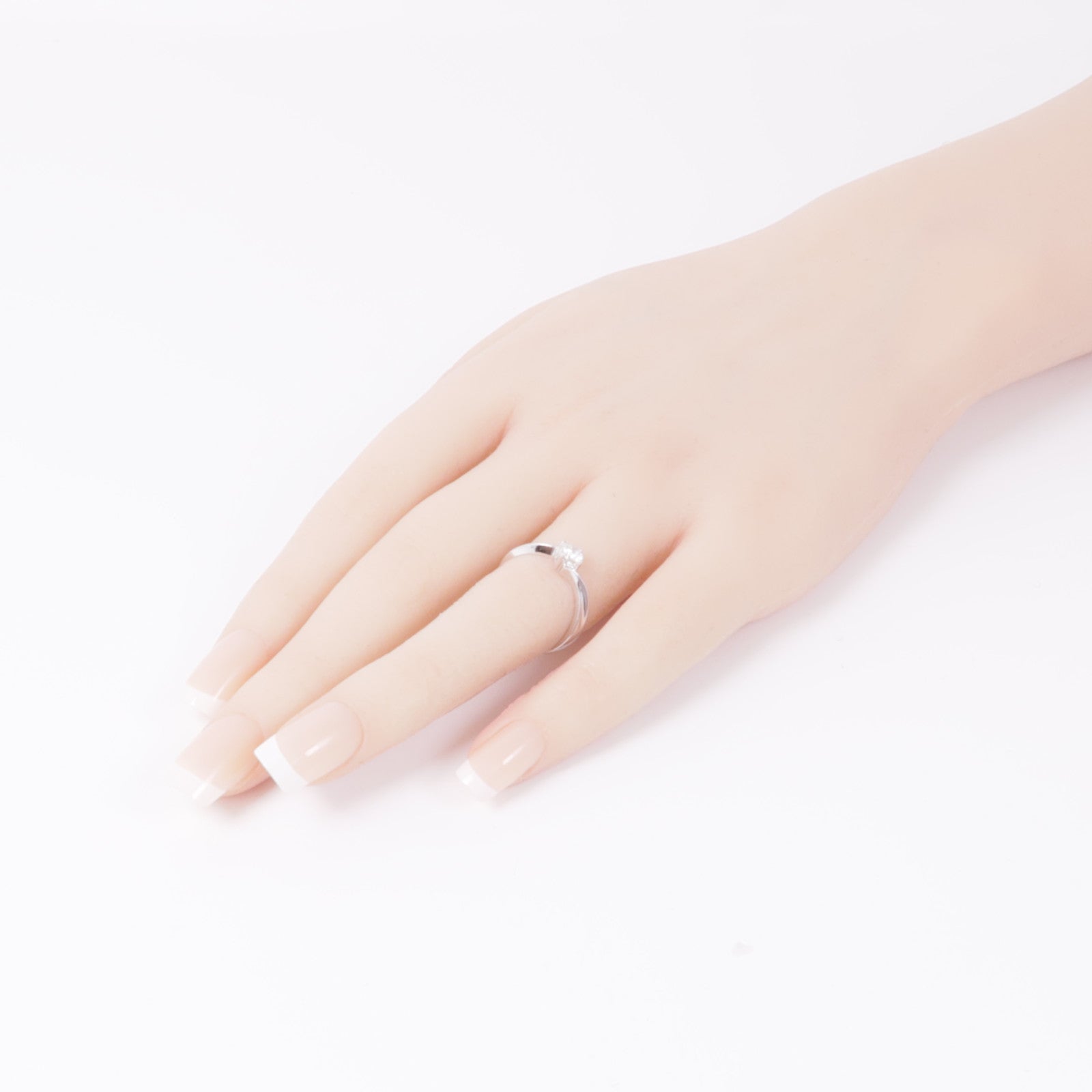 JEWELRY 【激減優惠】18K白金/Diamond鑽石戒指US#5.5