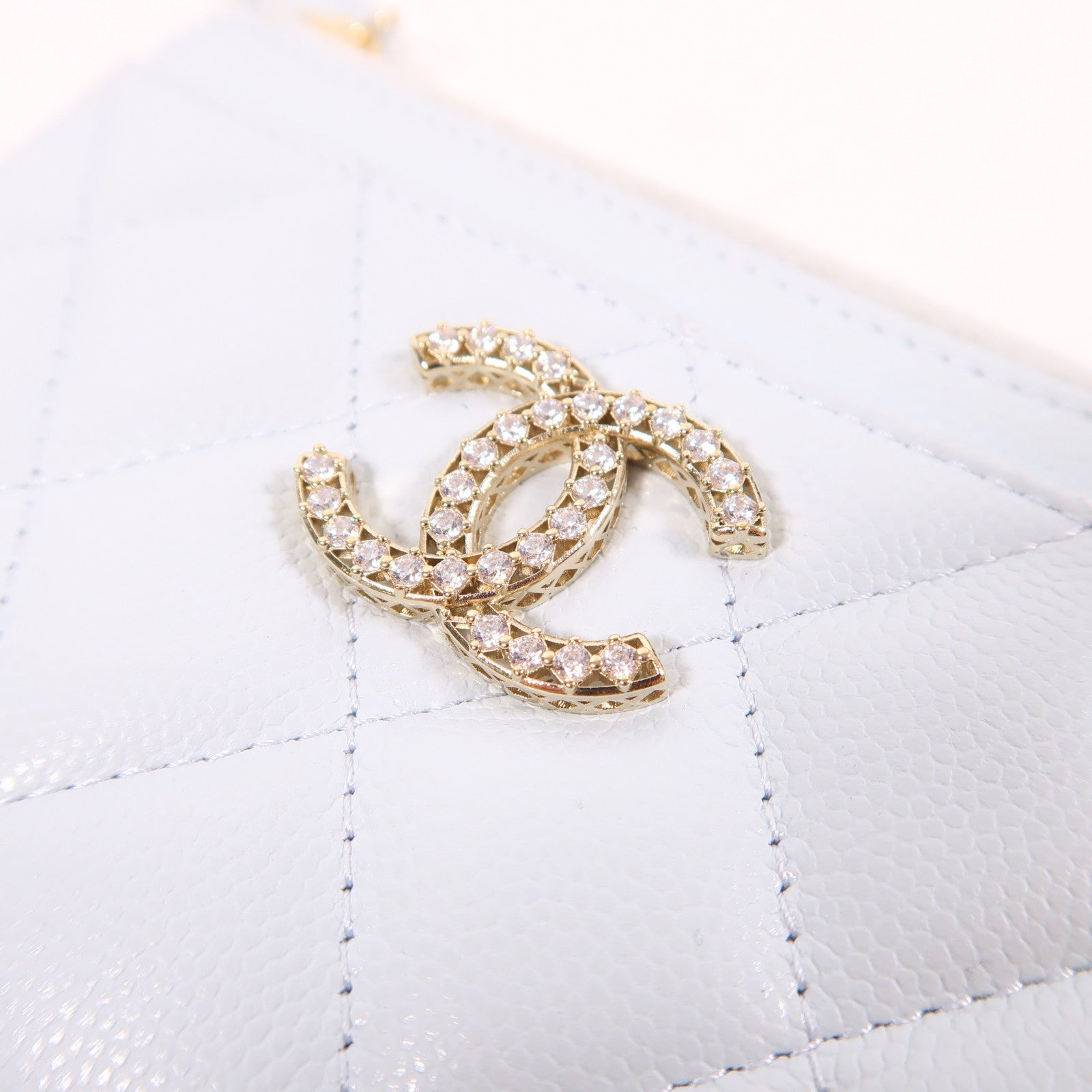 CHANEL 牛皮皮革Card Case金扣卡片套