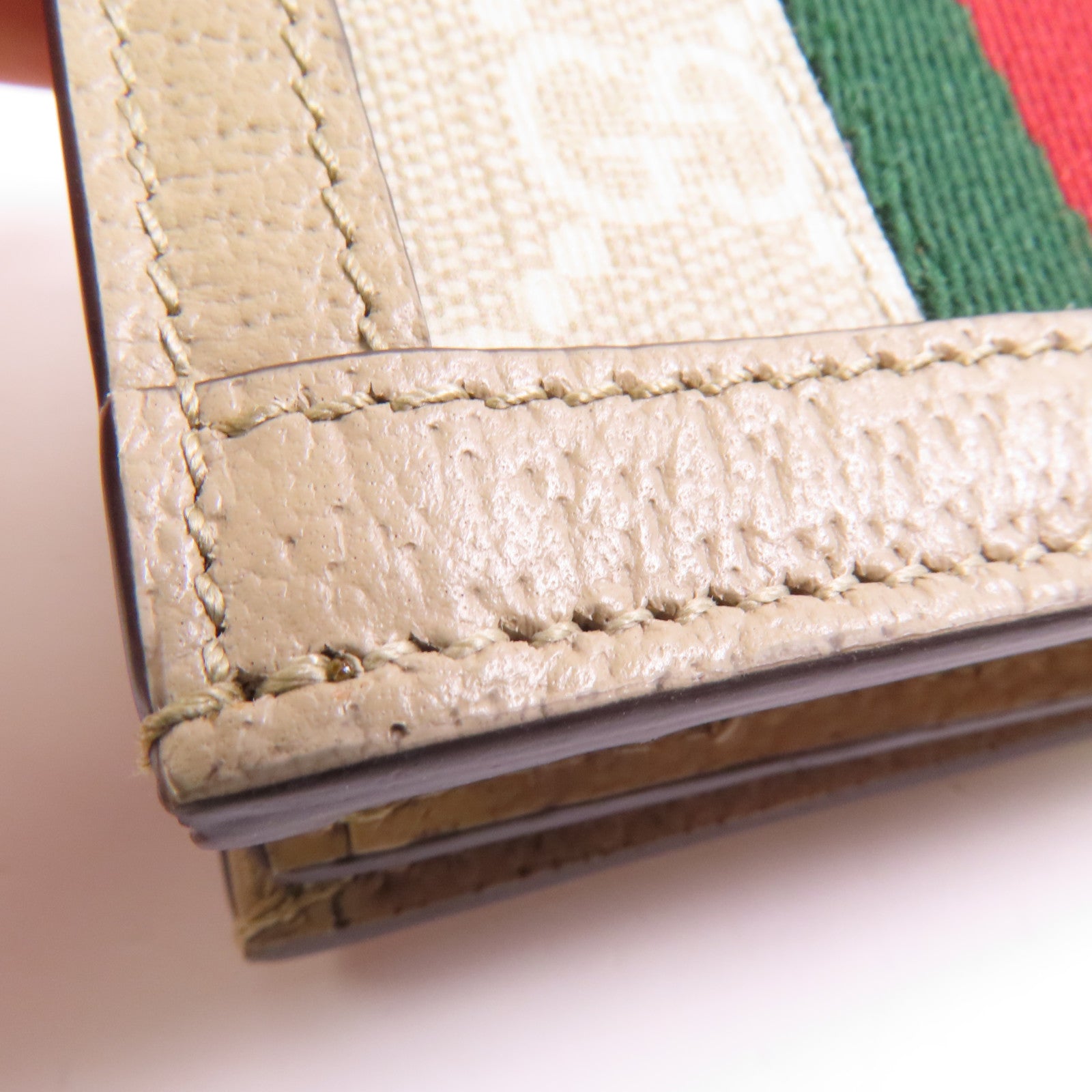 GUCCI 塗層帆布Wallet金扣錢包