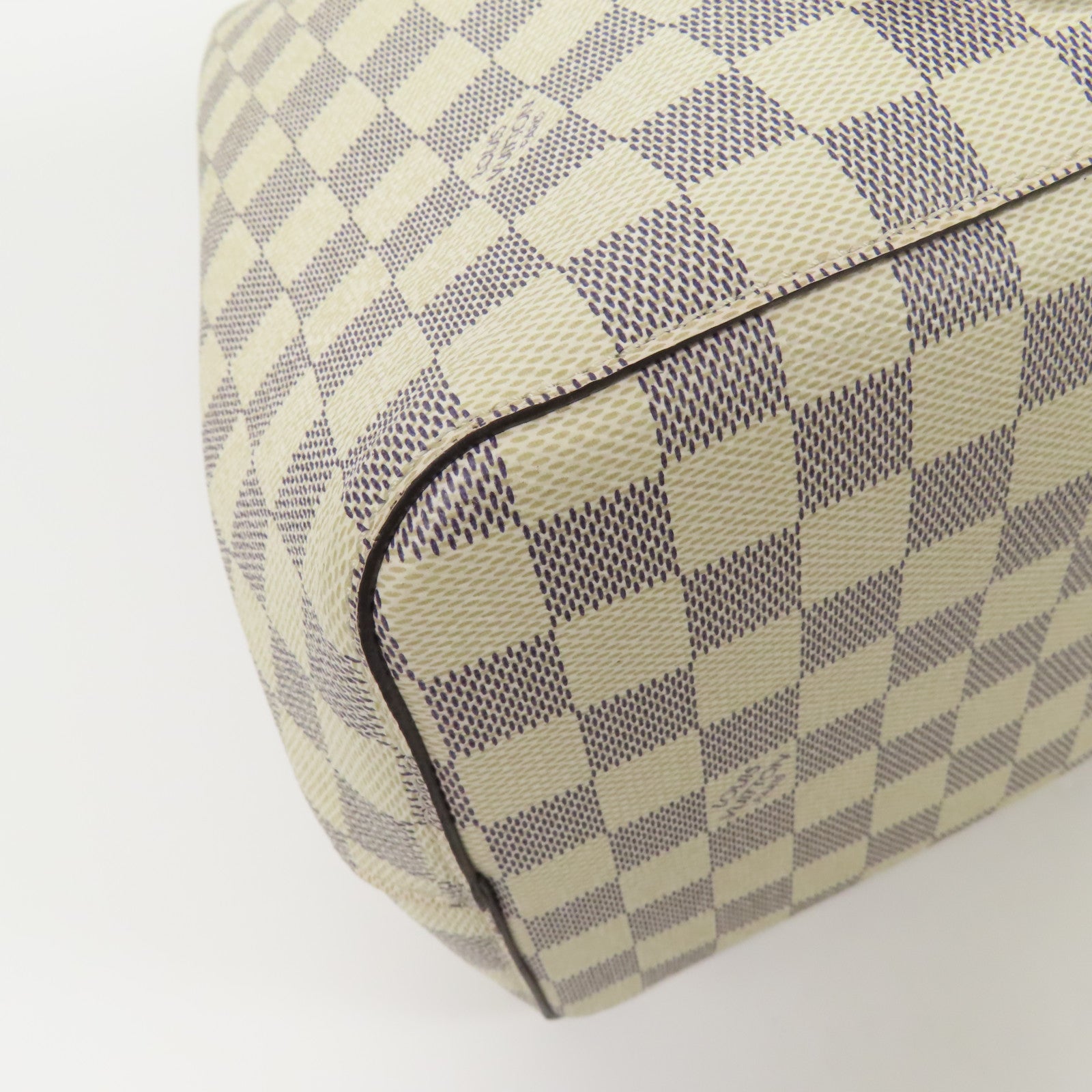 LOUIS VUITTON Damier Azur Neo Noe金扣肩背袋白色