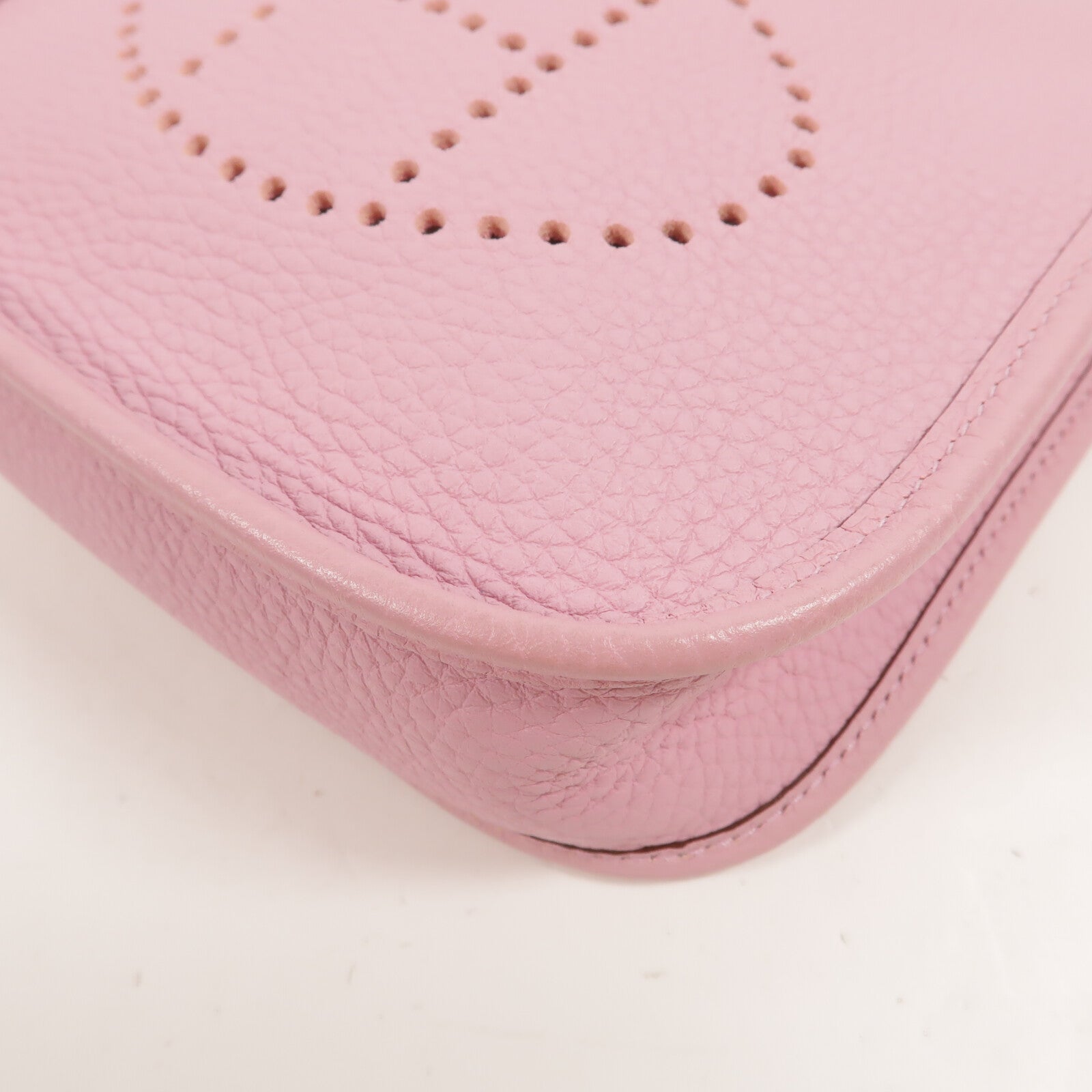 HERMES Clemence皮革Evelyne TPM肩背袋Mauve Sylvestre