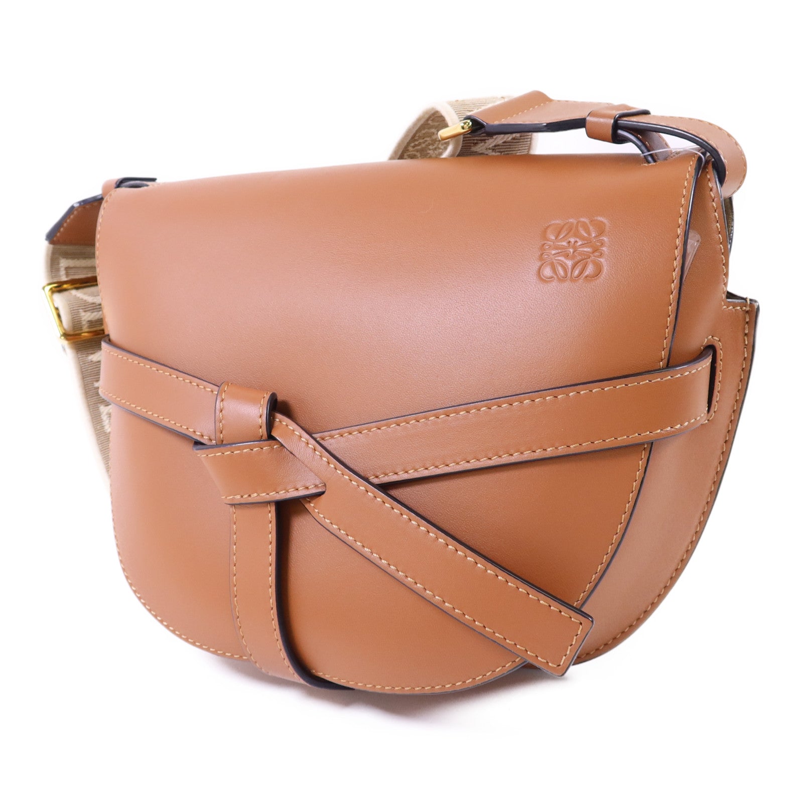 LOEWE 牛皮皮革Gate Small金扣肩背袋