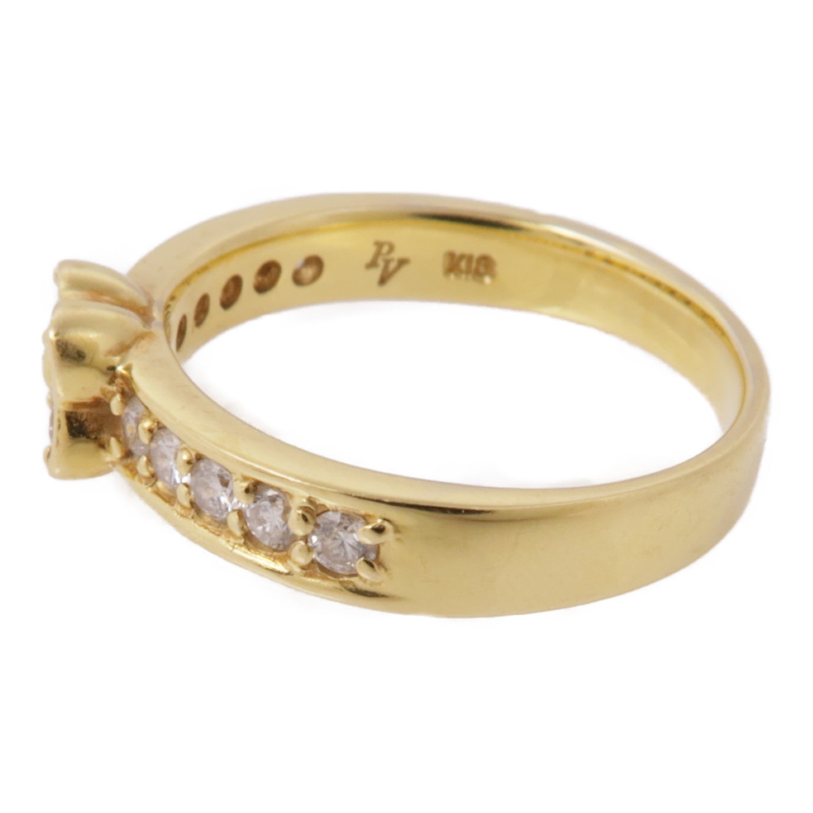 JEWELRY【激減優惠】 18K黃金Diamond Ring鑽石戒指US#5