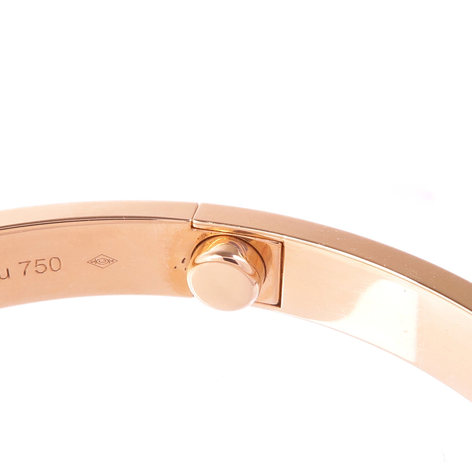 CARTIER 18K玫瑰金Love Bracelet手鐲Cartier#19