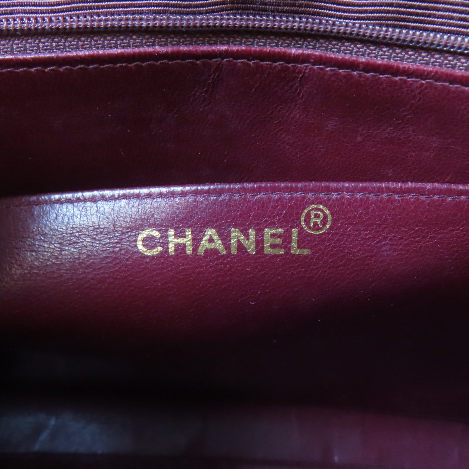 CHANEL 菱格羊皮皮革Chain Shoulder金扣鏈帶肩背袋黑色