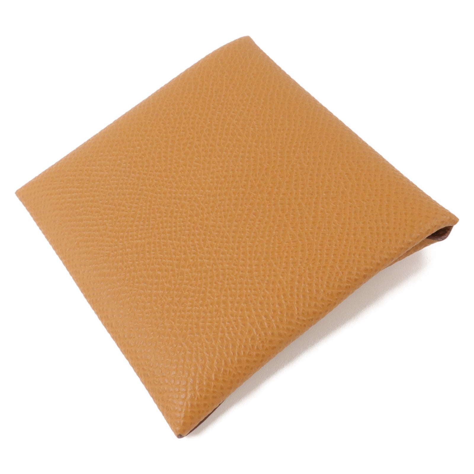 HERMES Epsom皮革Bastia Change Purse零錢包Gold
