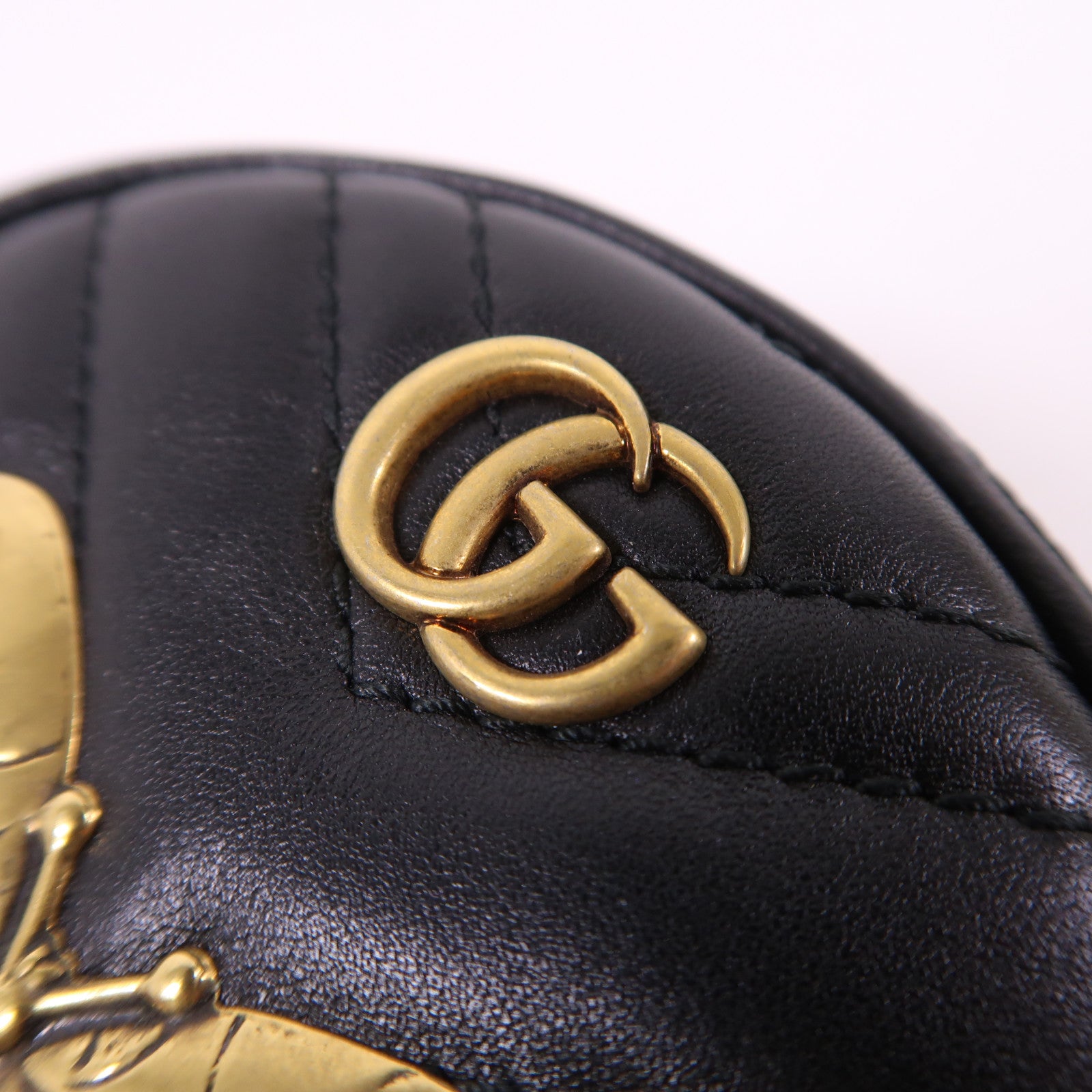 GUCCI 羊皮皮革Coin Case金扣零錢包