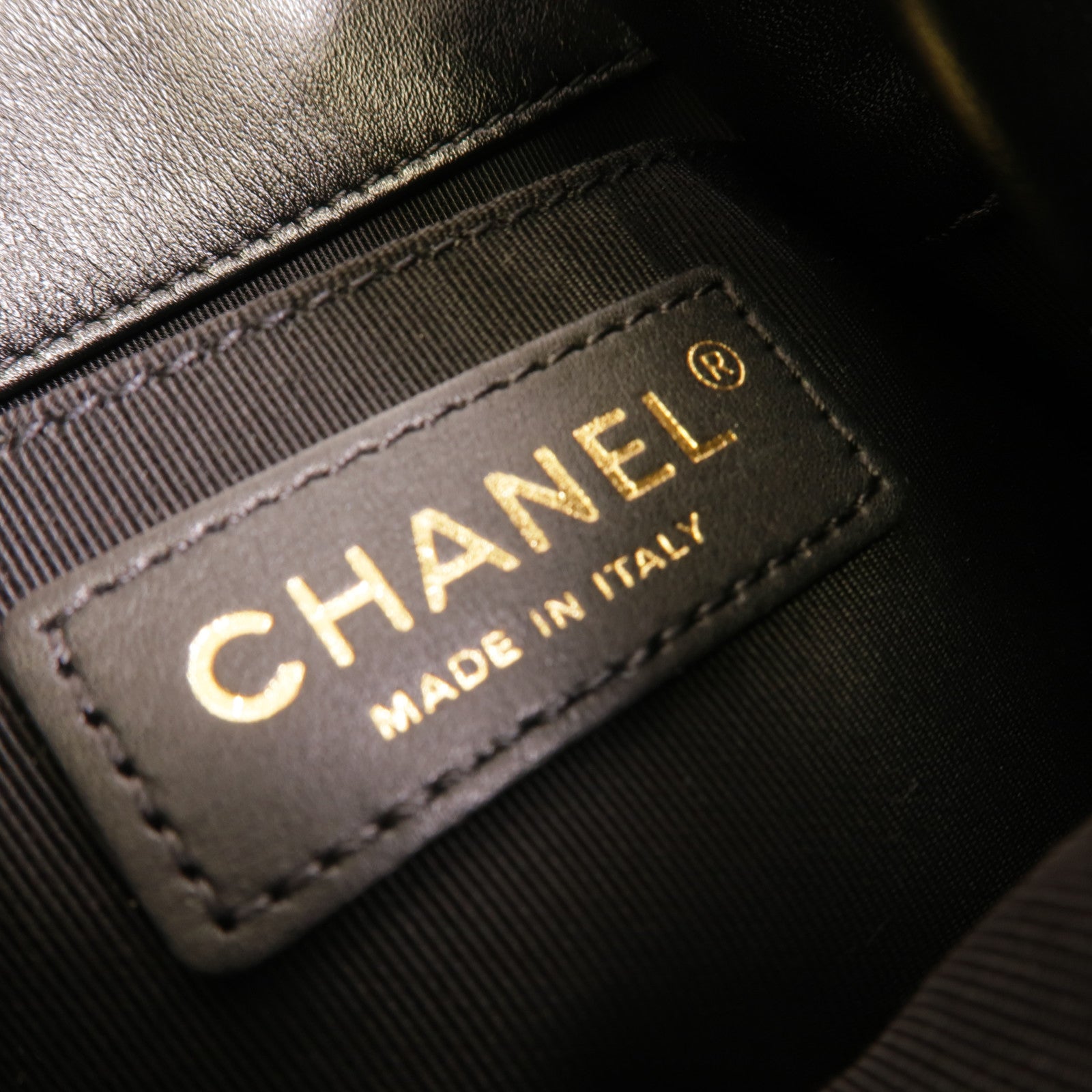 CHANEL 牛皮皮革Bucket Bag肩背袋