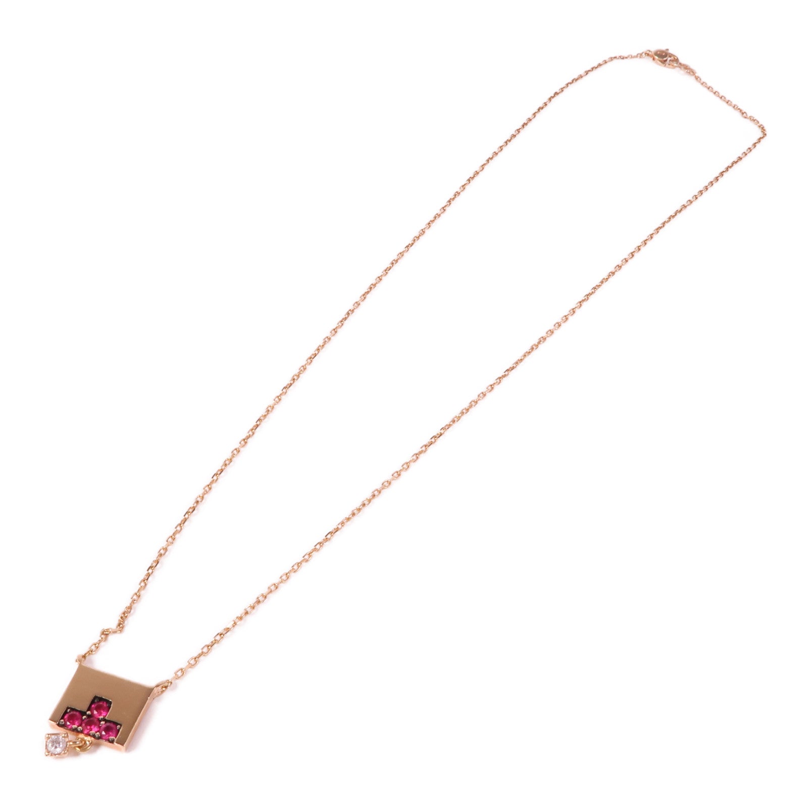 JEWELRY Diamond Necklace 14K Rose Gold