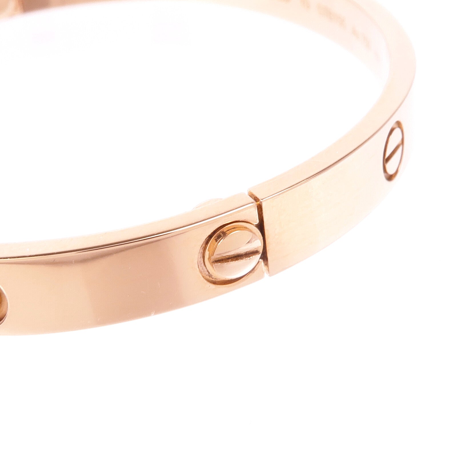 CARTIER 18K玫瑰金Love Bracelet手鐲Cartier#19