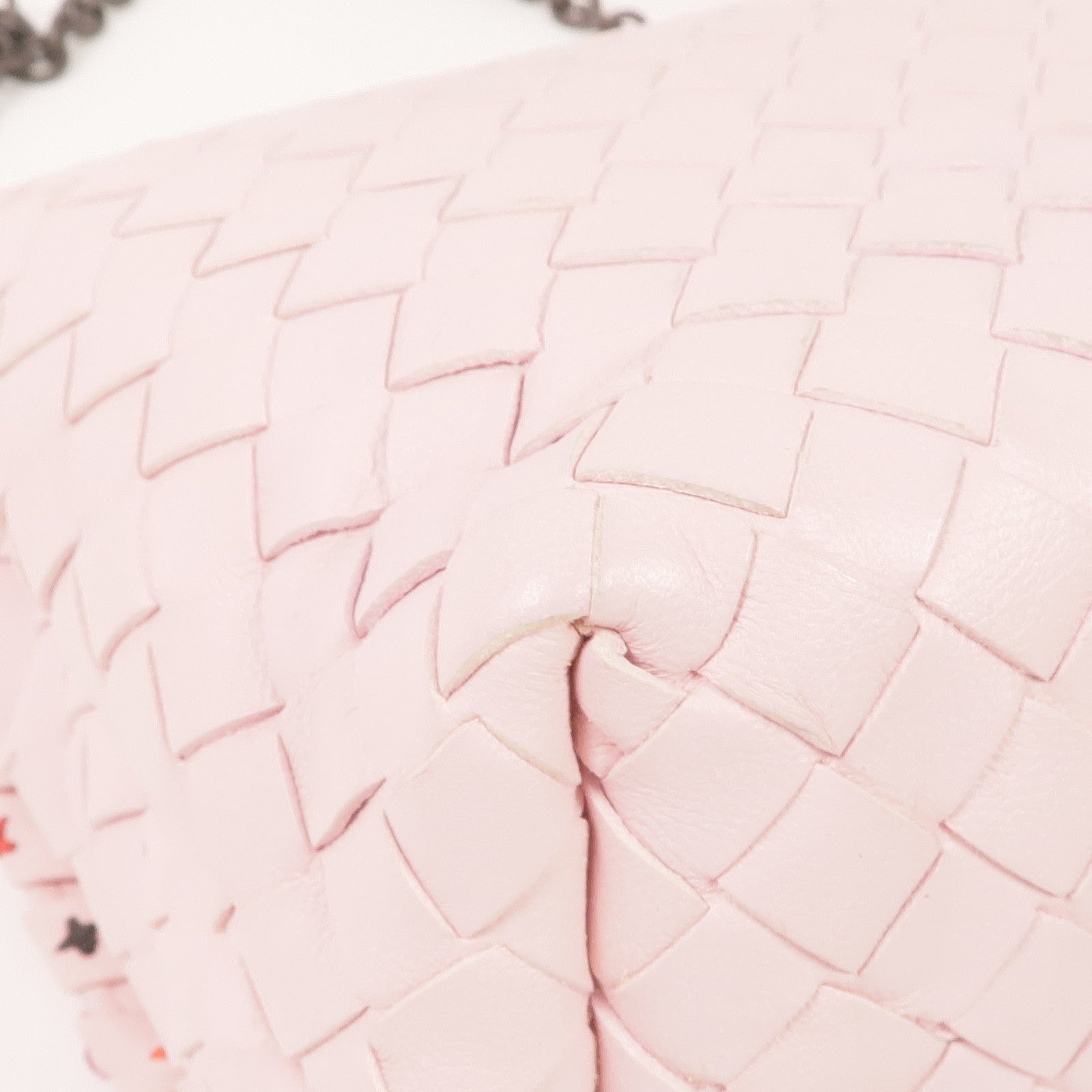 BOTTEGA VENETA 織紋皮革Chain Shoulder鏈帶肩背袋