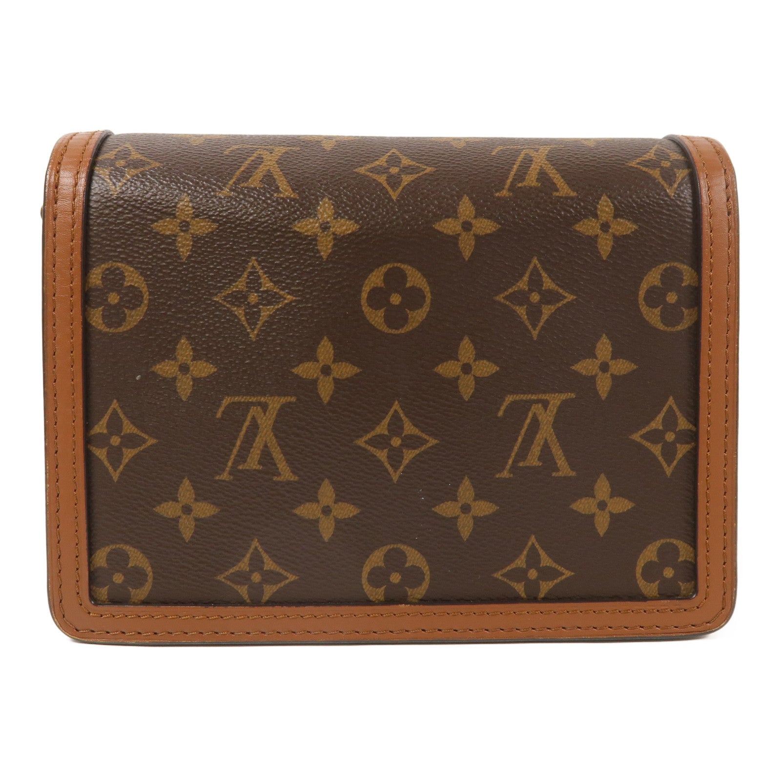 LOUIS VUITTON Monogrqam Reverse Mini Dauphine肩背袋棕色
