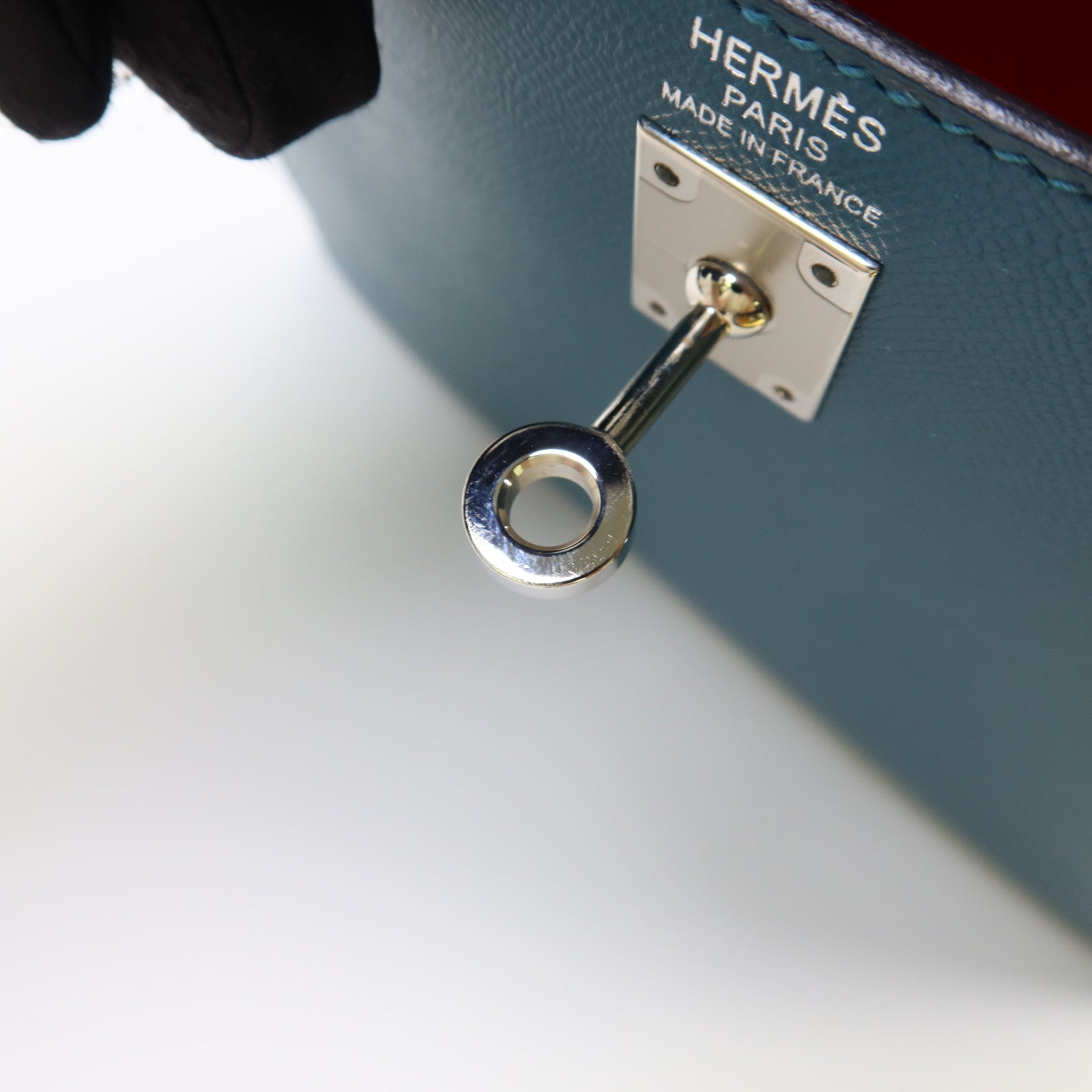 HERMES Madame皮革Kelly 25銀扣手挽肩背兩用袋