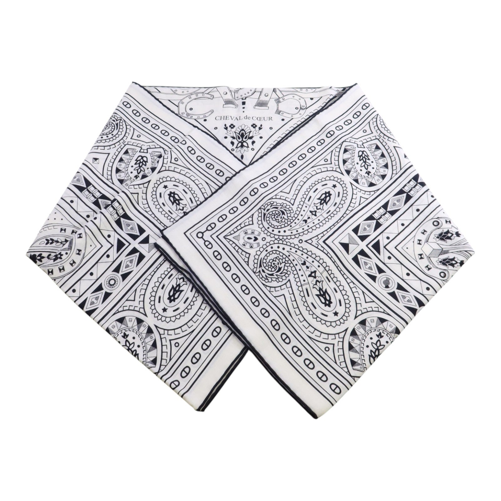 HERMES 羊絨/絲質Mors A Jouets Bandana Shawl 140x140絲巾