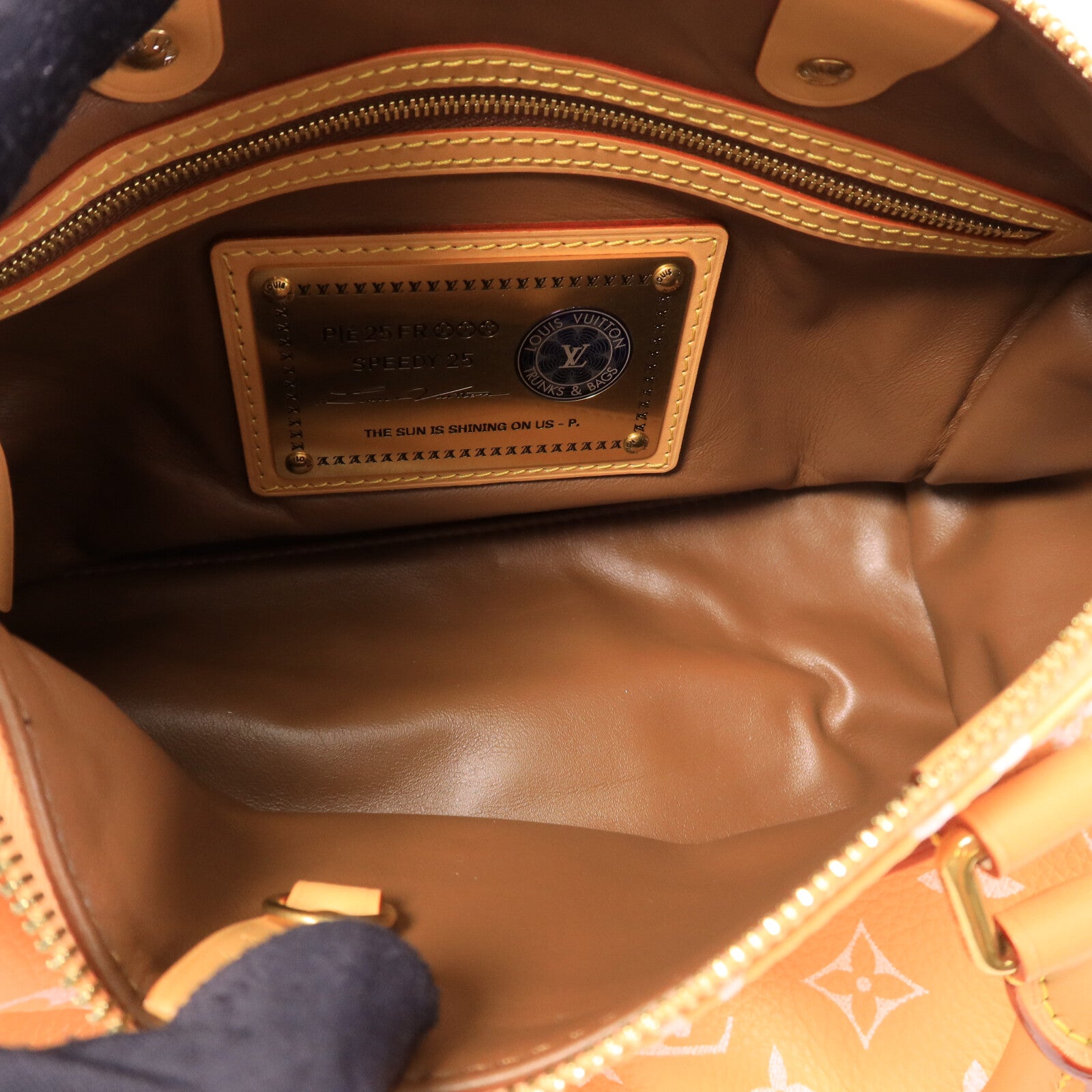 LOUIS VUITTON 牛皮/羊皮皮革Speedy P9 Bandouliere 25手挽肩背兩用袋