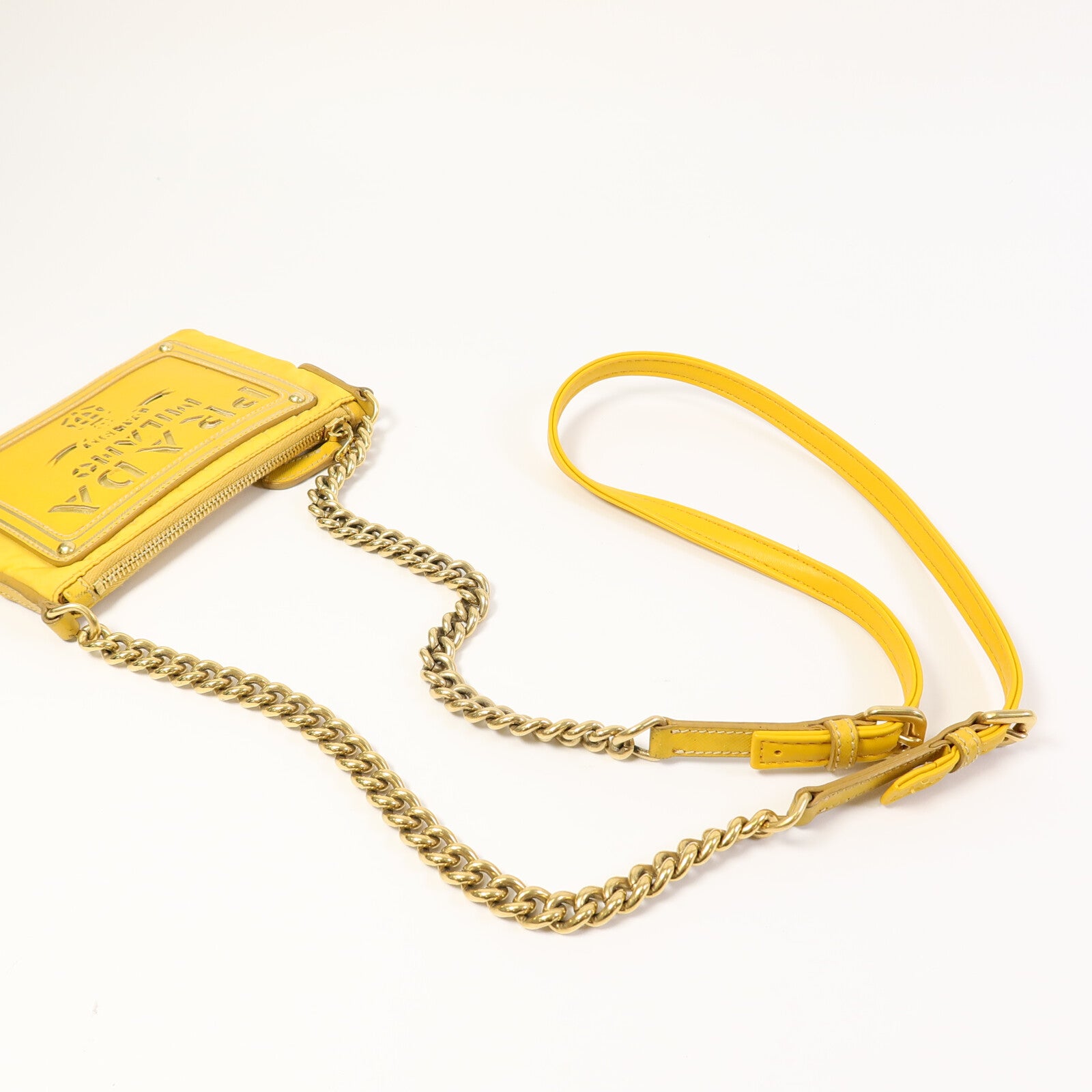 PRADA 尼龍Chain Shoulder鏈帶肩背袋
