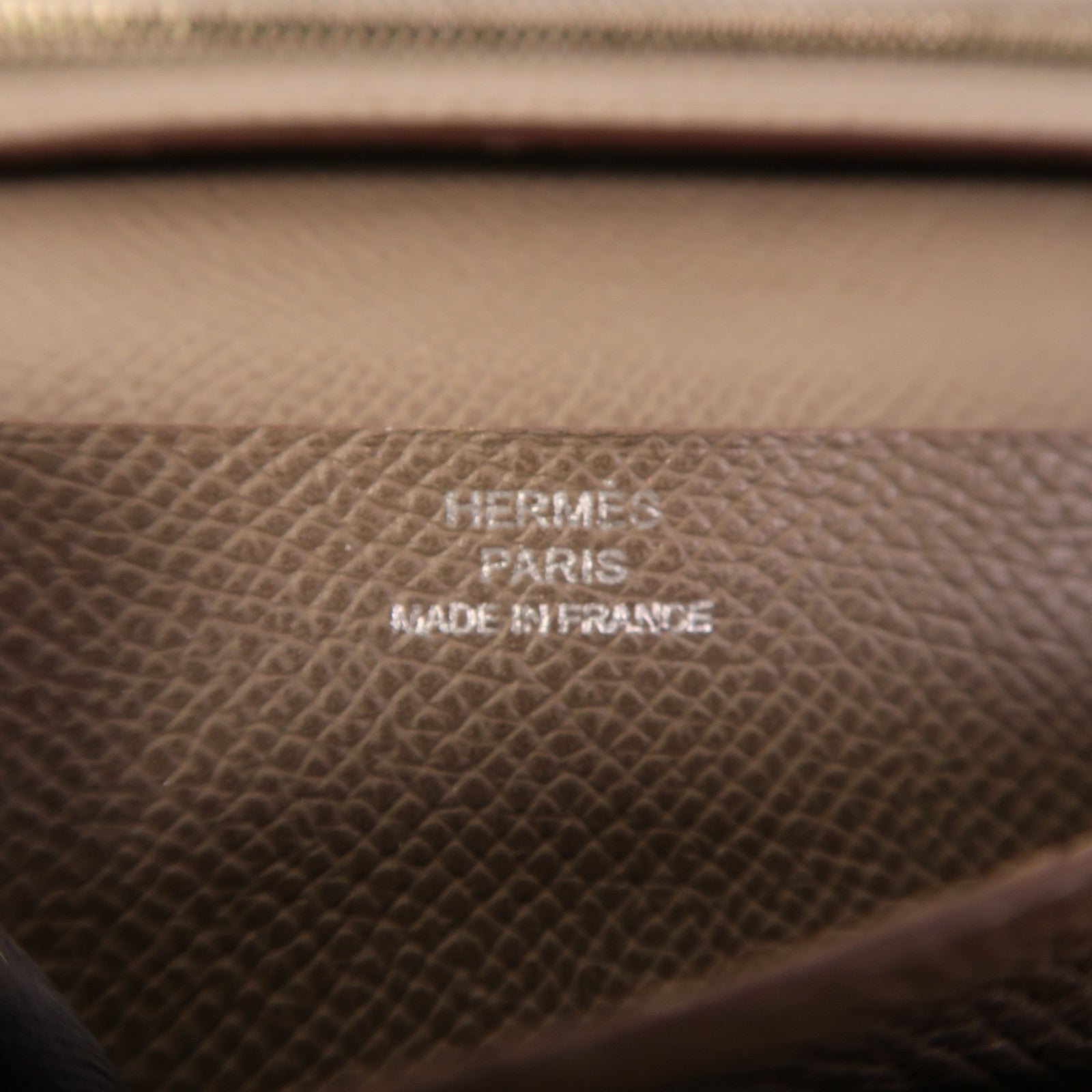 HERMES 【激減優惠】Epsom皮革Bearn Long Wallet銀扣錢包