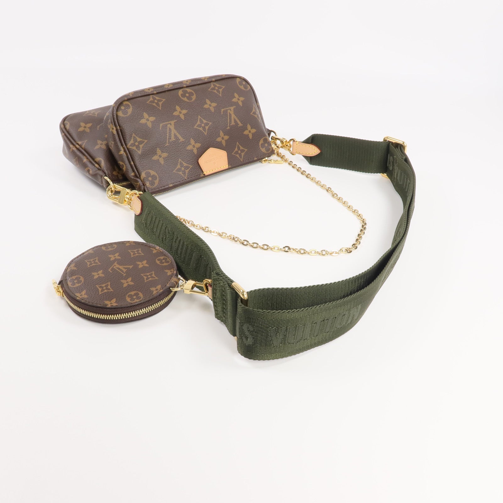 LOUIS VUITTON Monogram Multi Pochette Accessoires金扣肩背袋